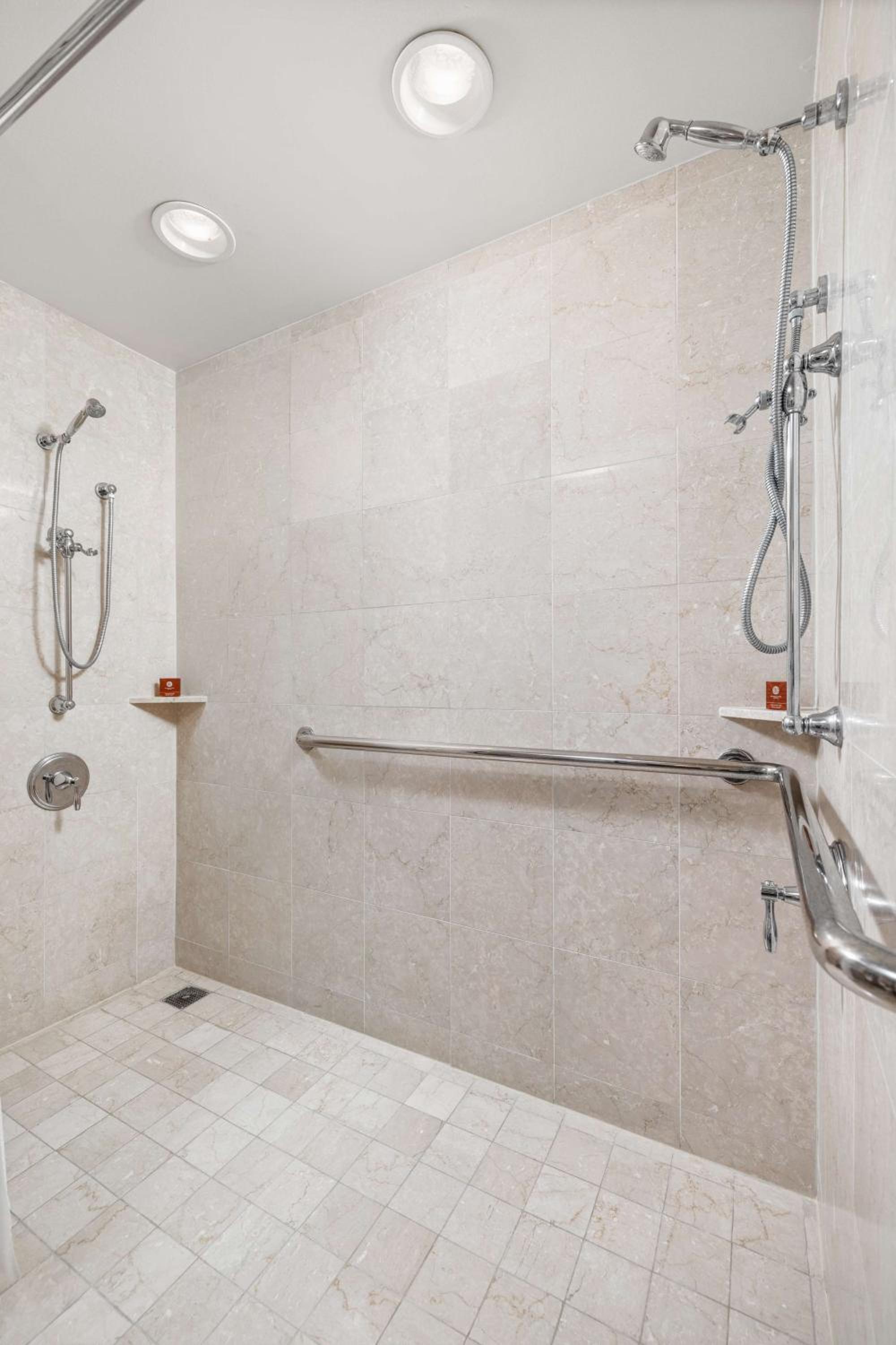 Deluxe Double Room with Two Double Beds and Roll-in Shower - Mobility Access