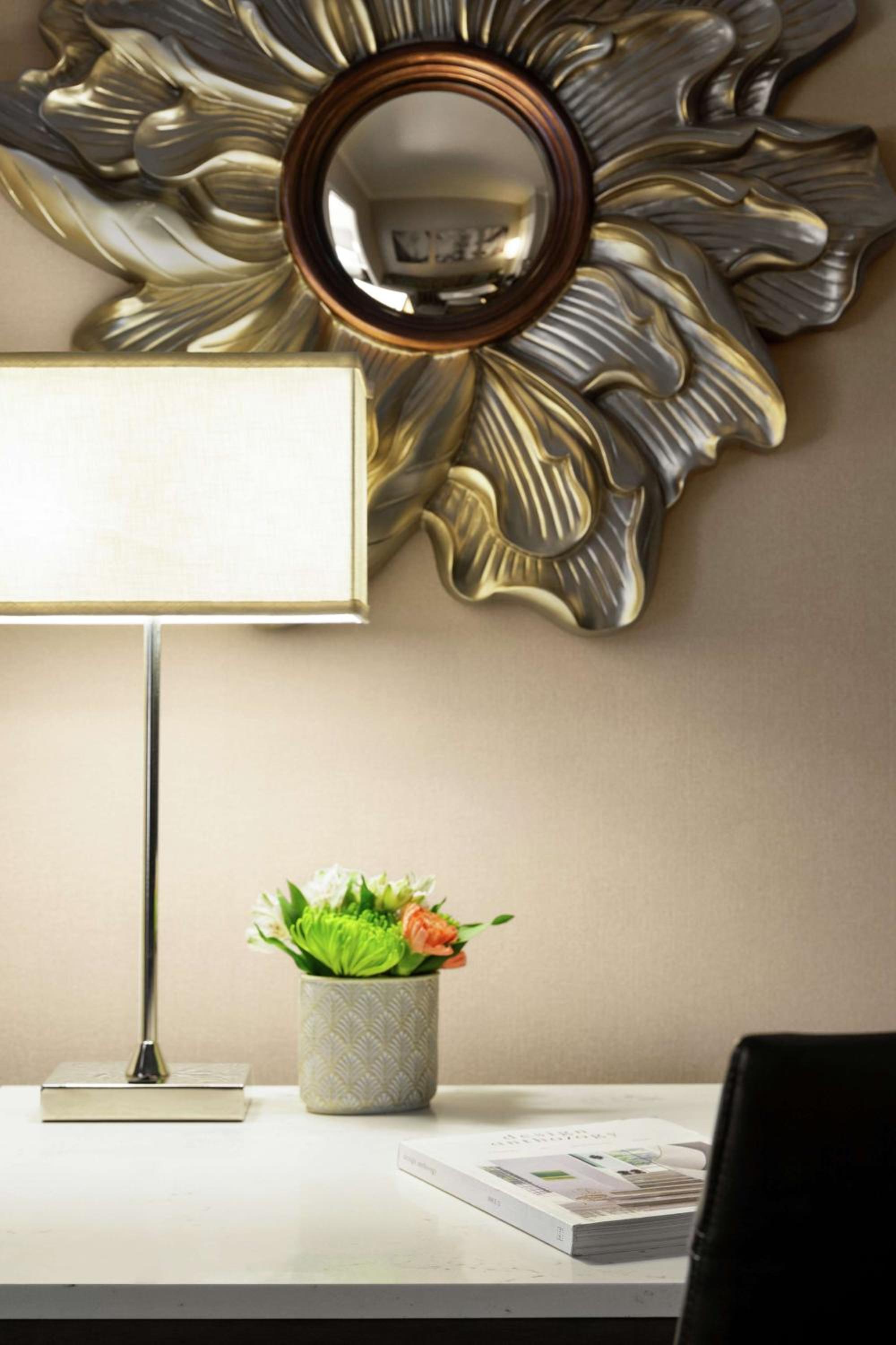 Stylish decor for a cozy hotel atmosphere.