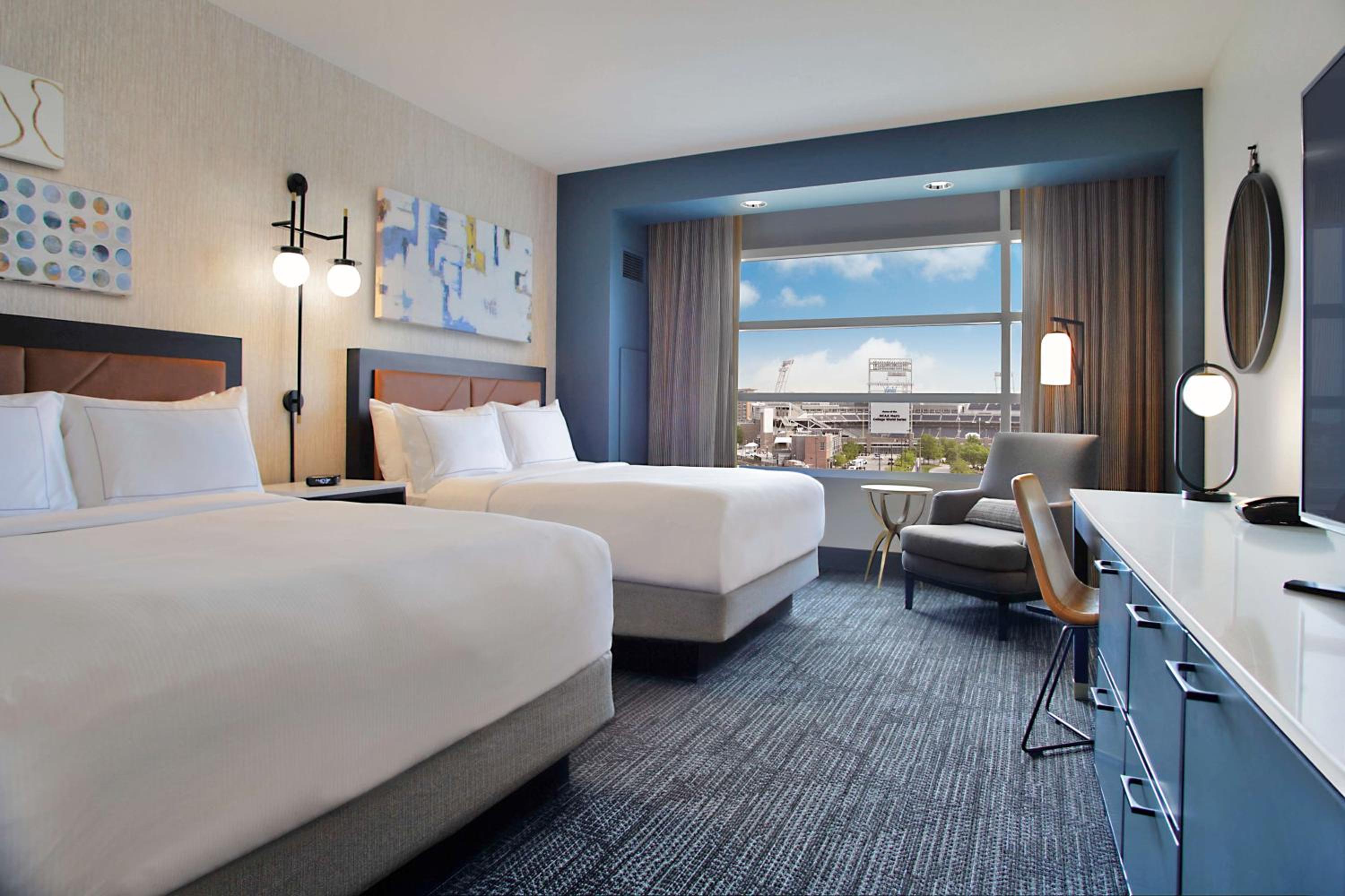 Premium Queen Room with Two Queen Beds and Ballpark View - Photo 1