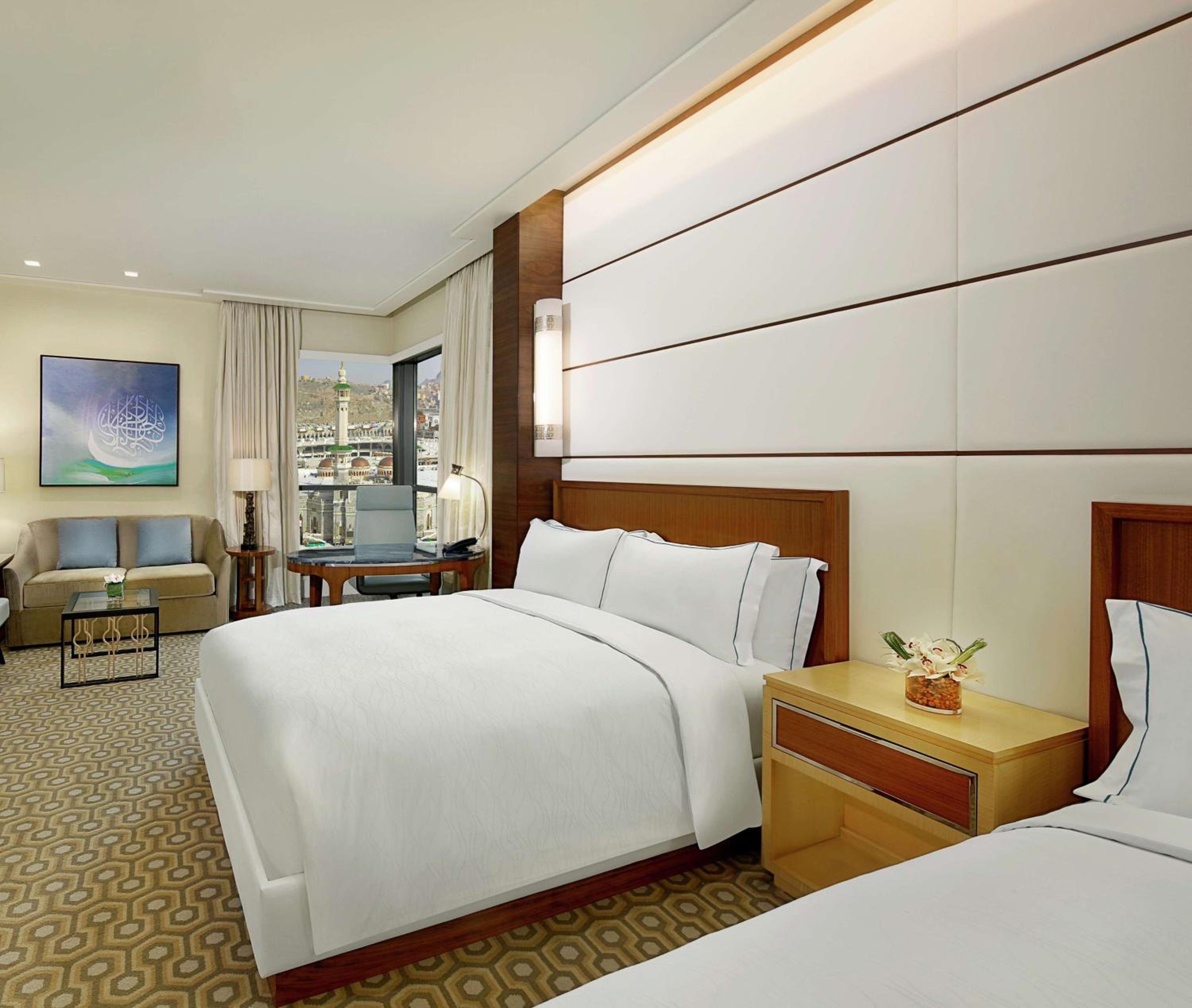 Superior Queen Room with Two Queen Beds and Partial Haram View thumbnail 6