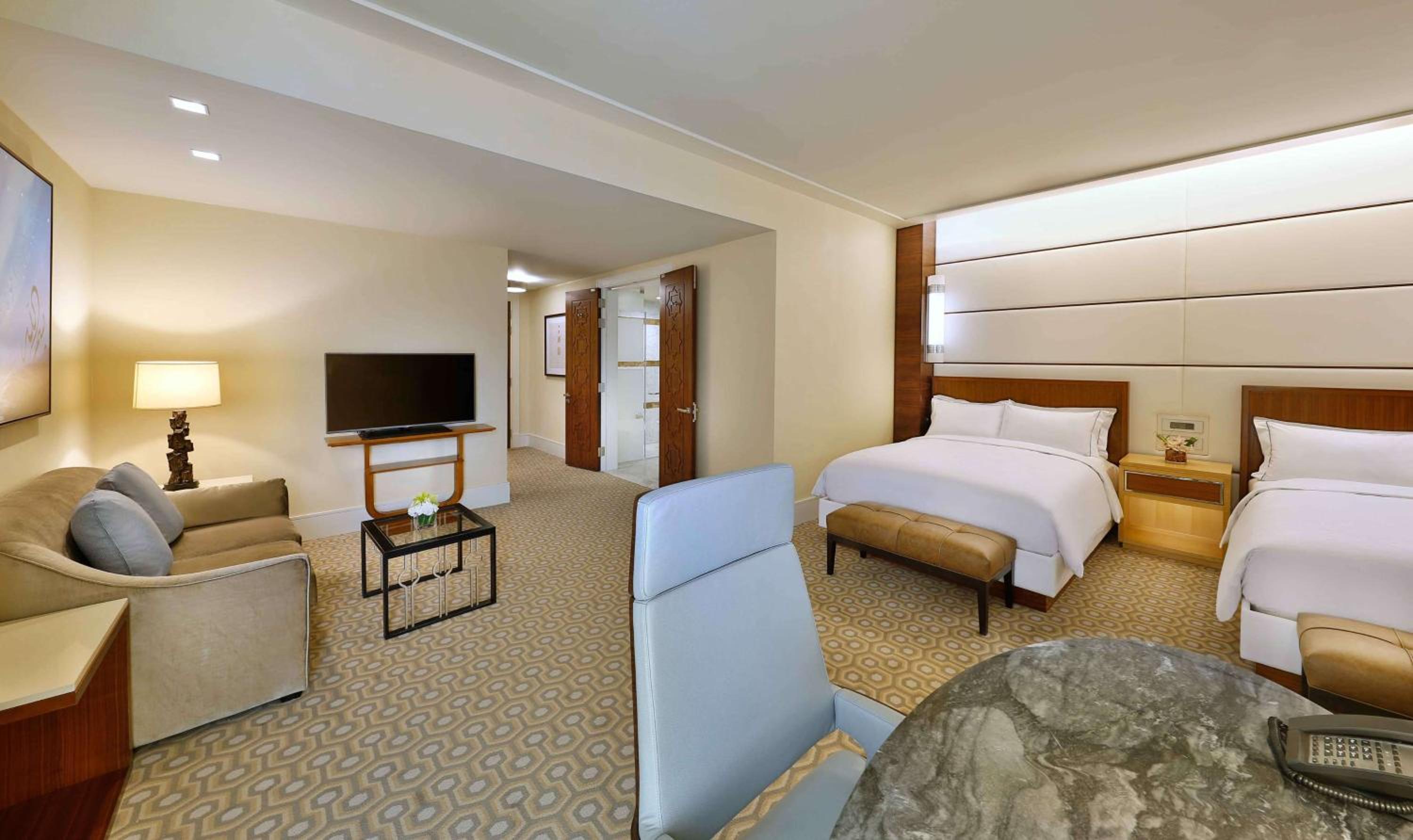 Superior Queen Room with Two Queen Beds and Partial Haram View
