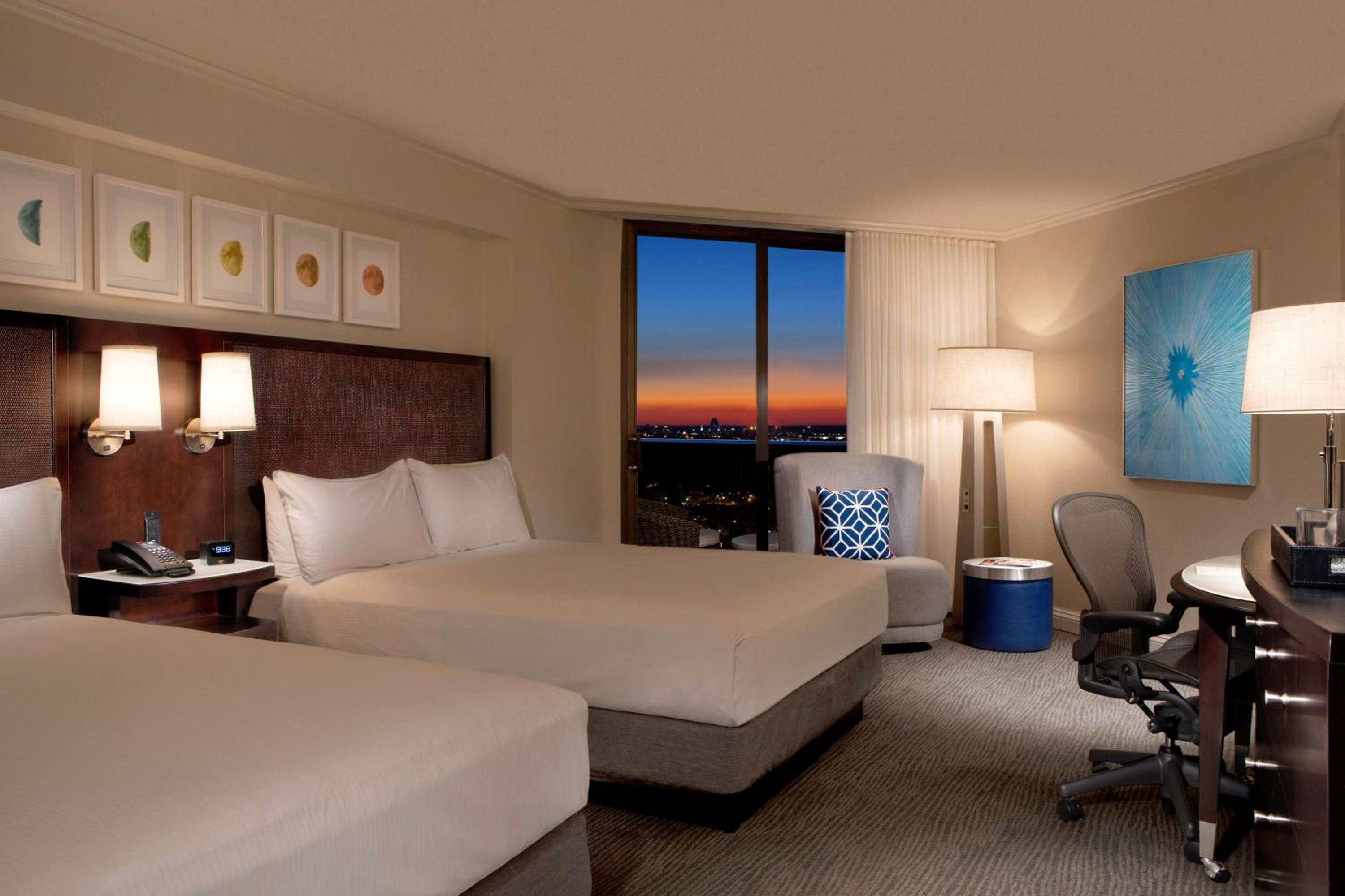 Queen Room with Two Queen Beds with City View