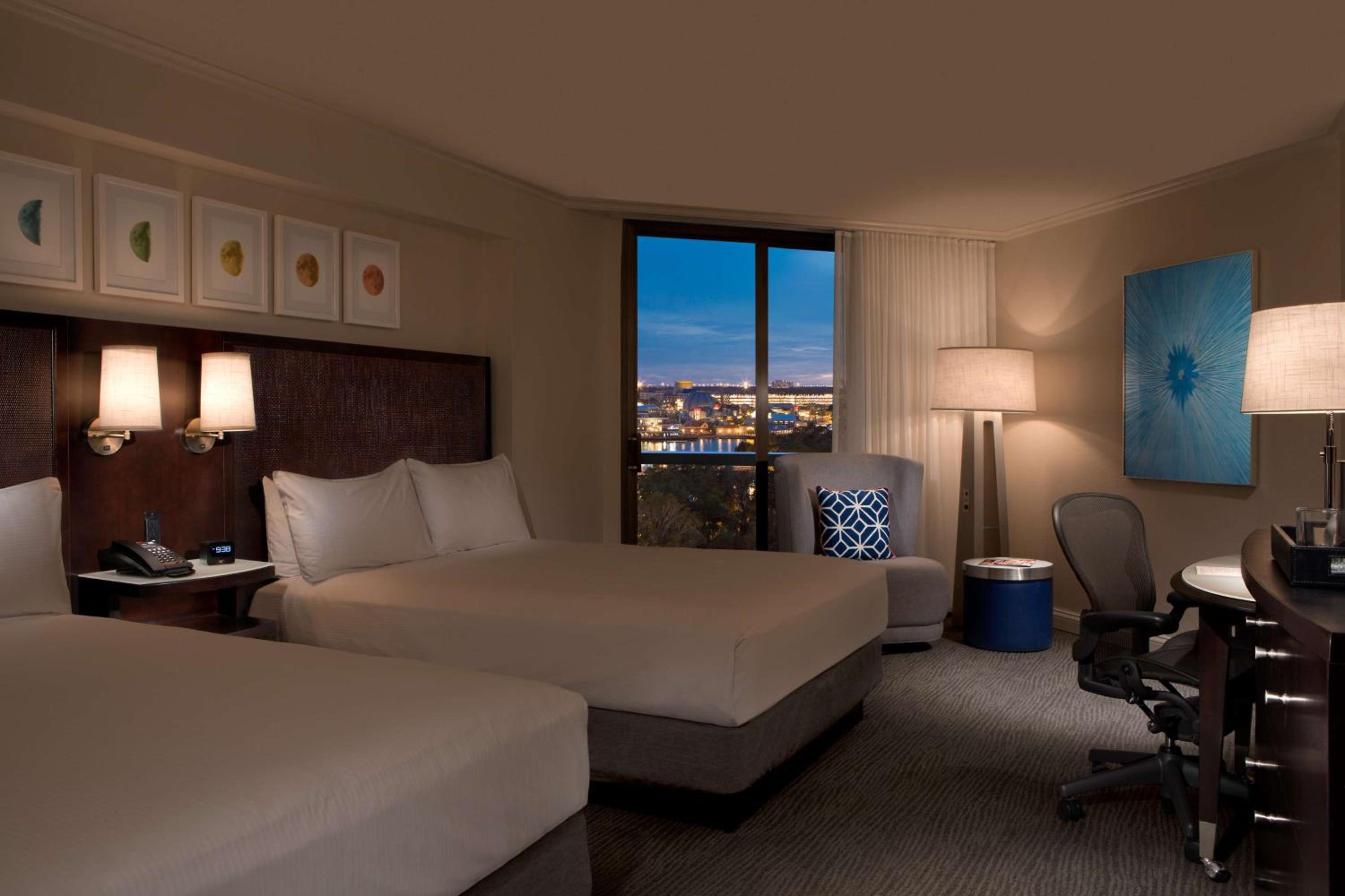 Queen Room with Two Queen Beds with City View