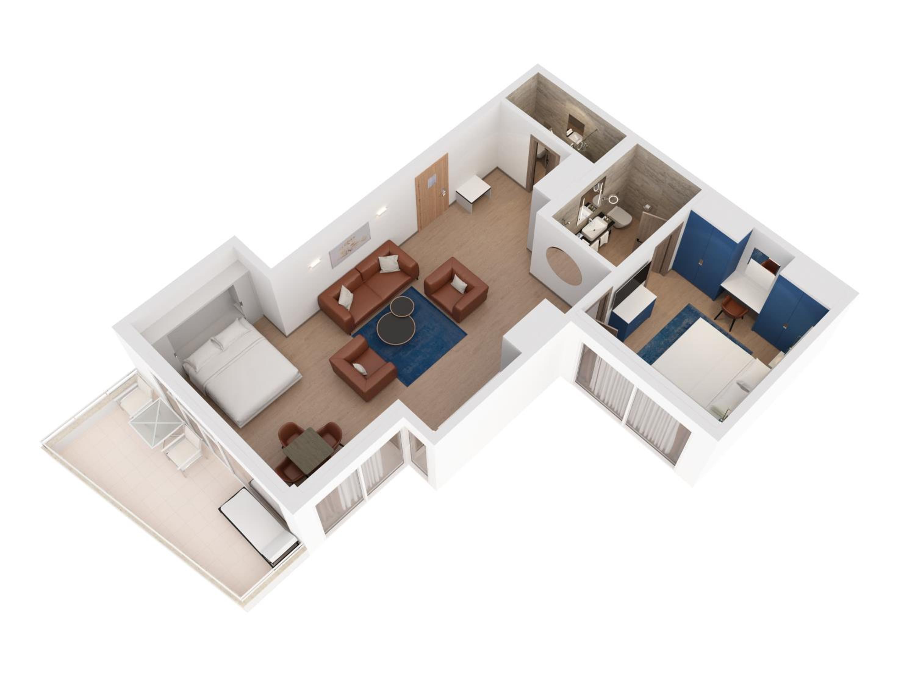 King Deluxe One-Bedroom Villa Suite Sea View - Photo 3