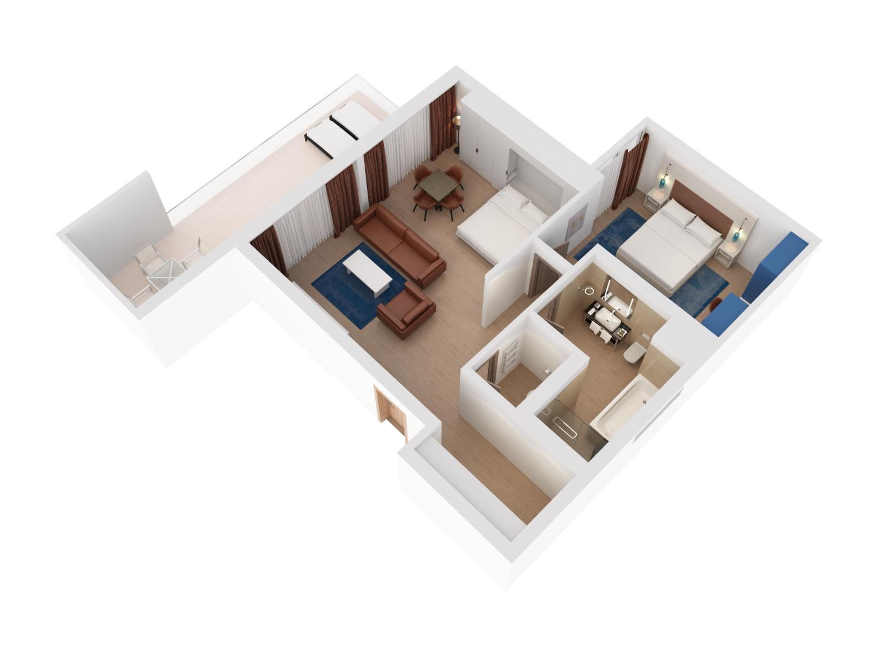 King Beach Front One-Bedroom Villa Apartment - Photo 3