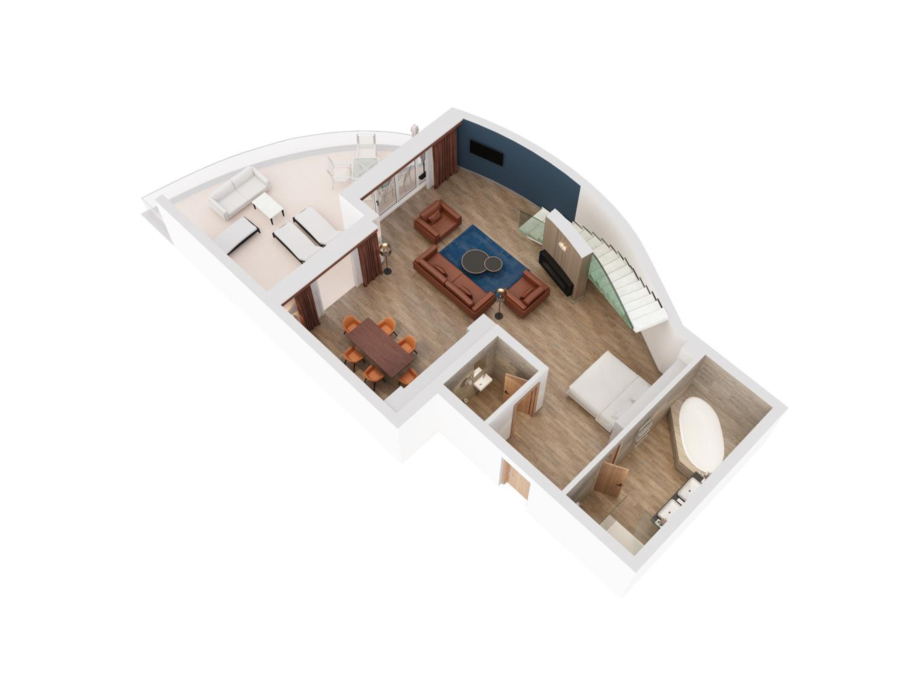 Three-Bedroom Villa Apartment with Sea View - Photo 3