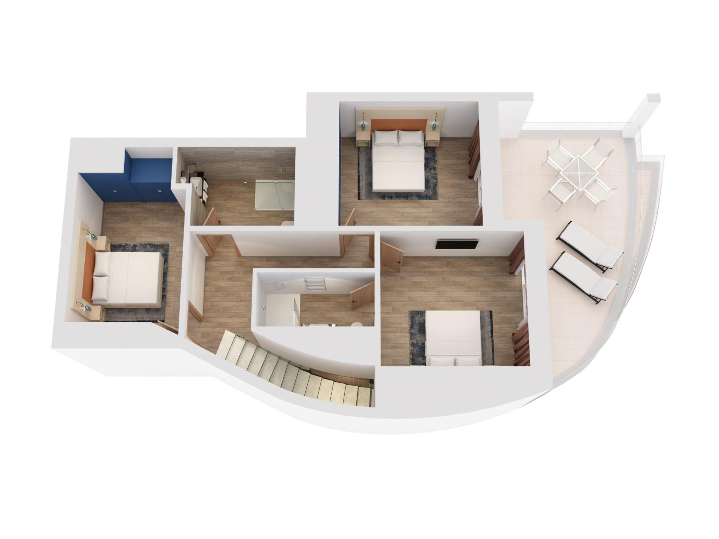 Three-Bedroom Villa Apartment with Sea View - Photo 4