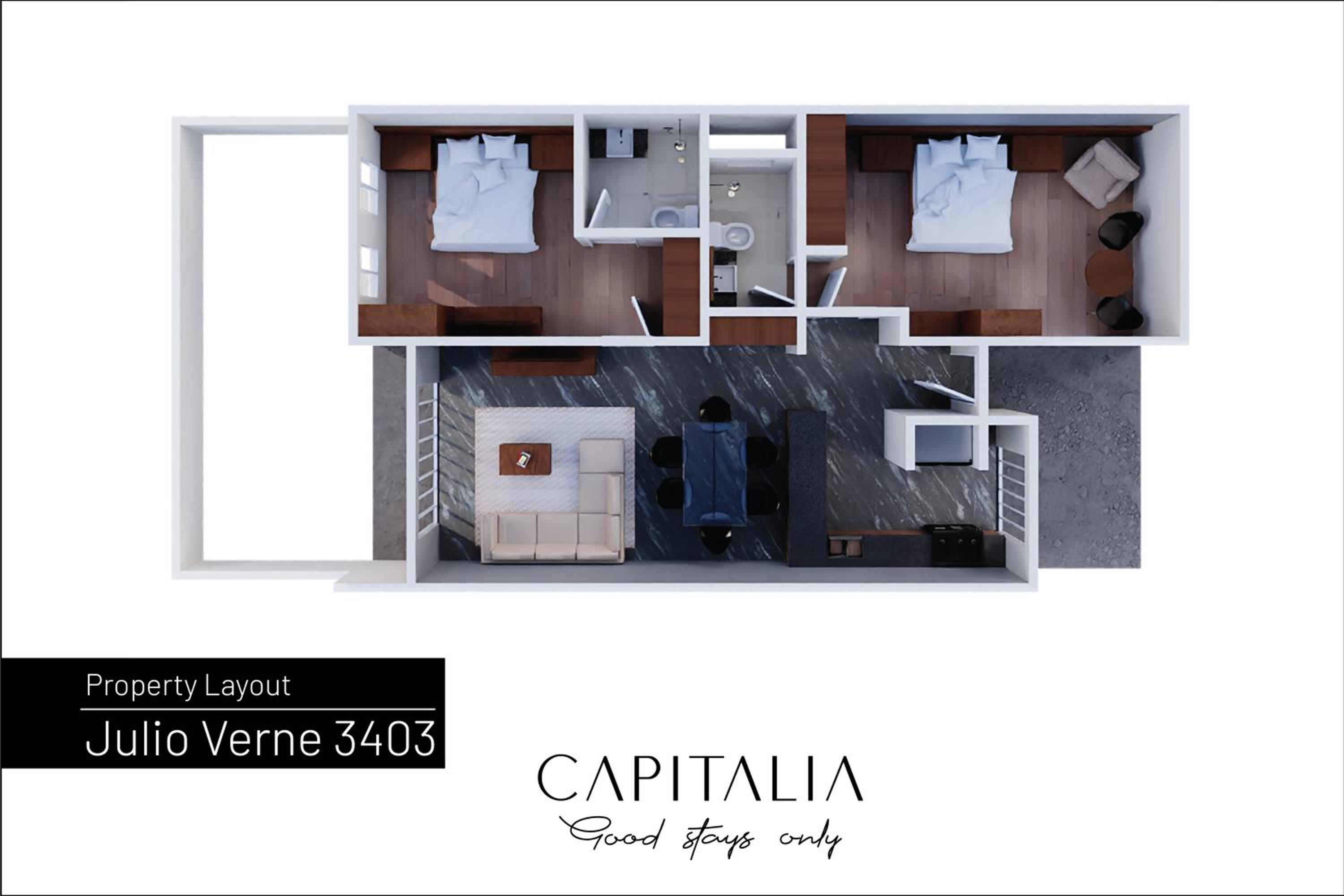 Deluxe Apartment, 2 Bedrooms photo 2