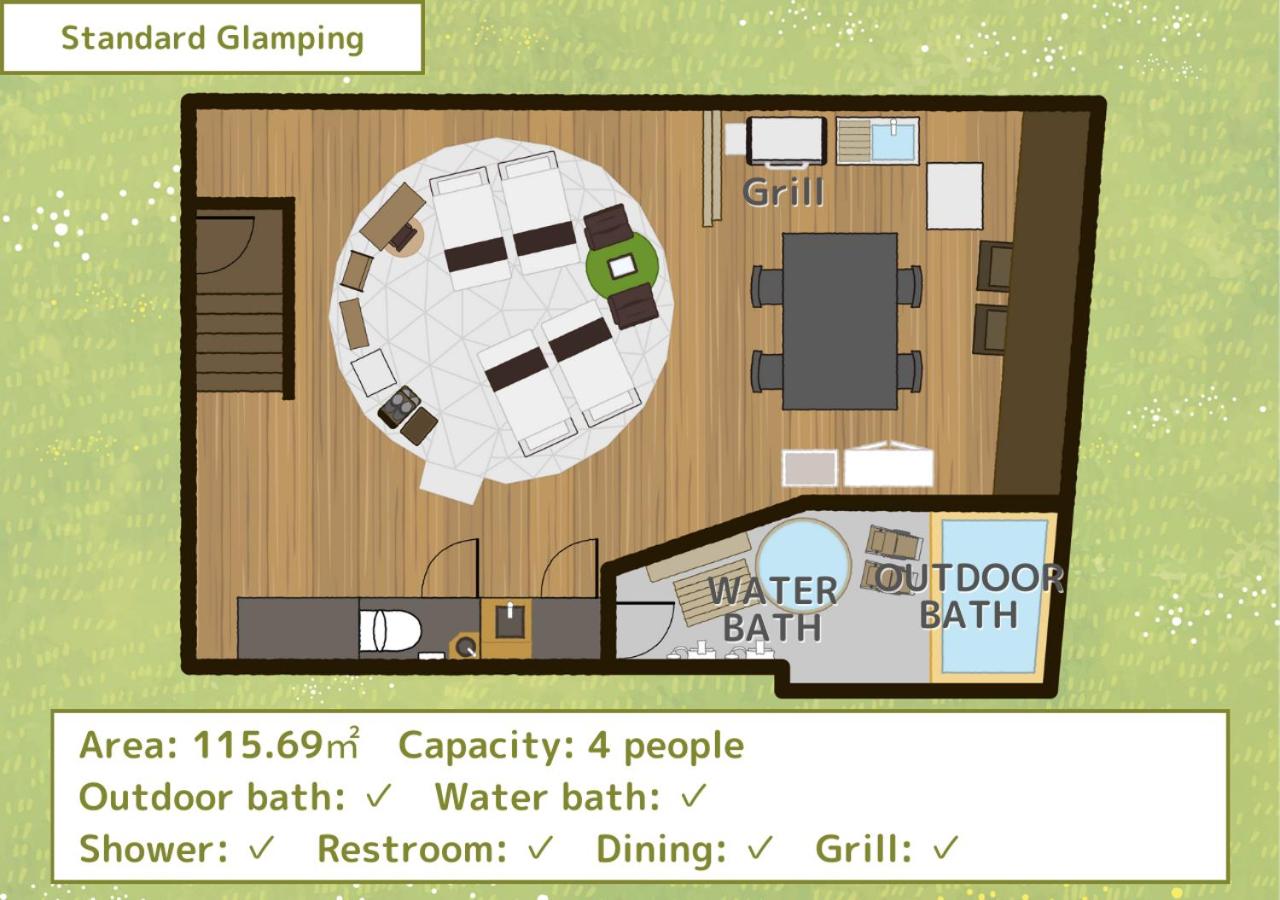 Glamping Standard Dome Tent with Open-Air Bath photo 3
