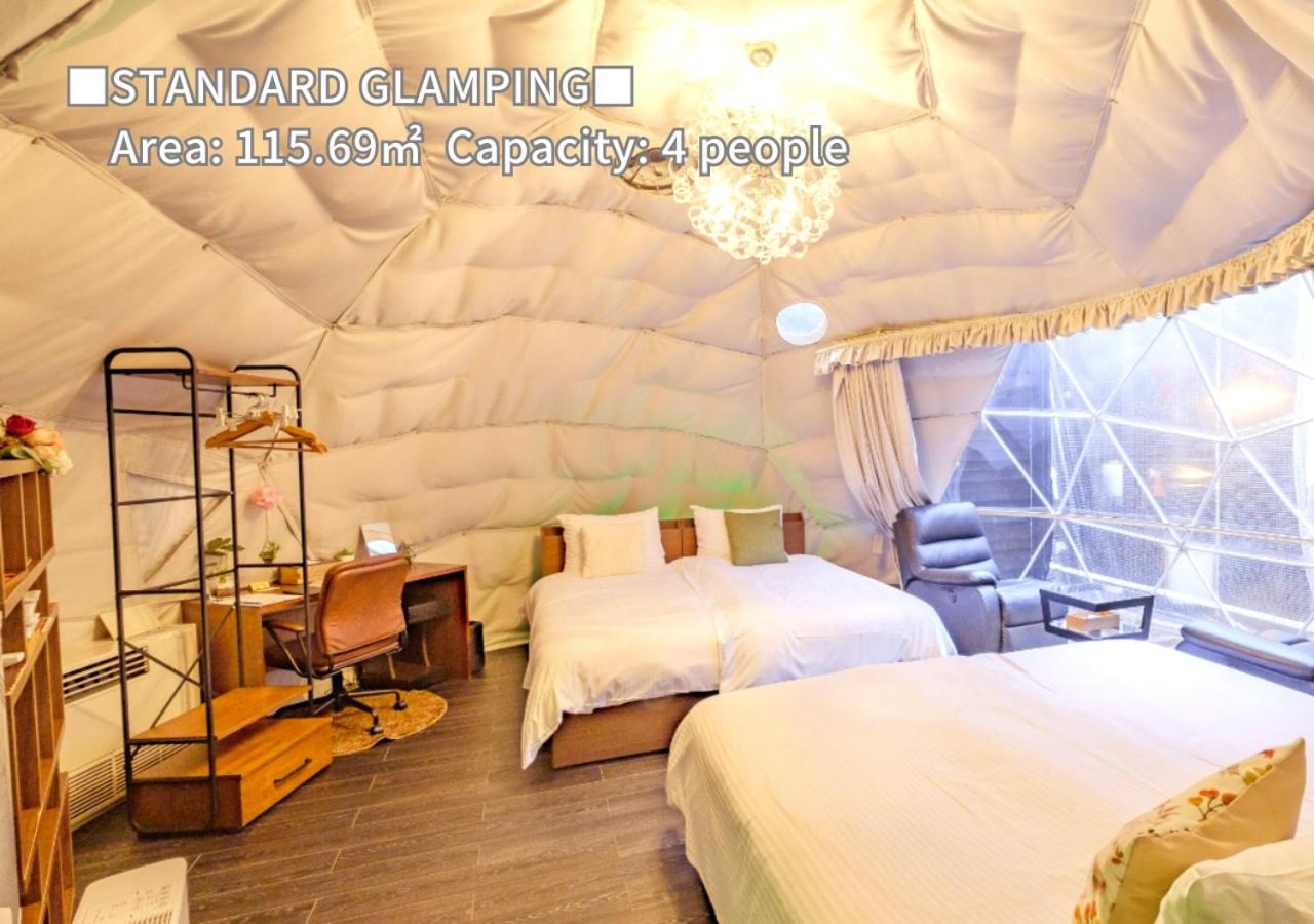 Glamping Standard Dome Tent with Open-Air Bath