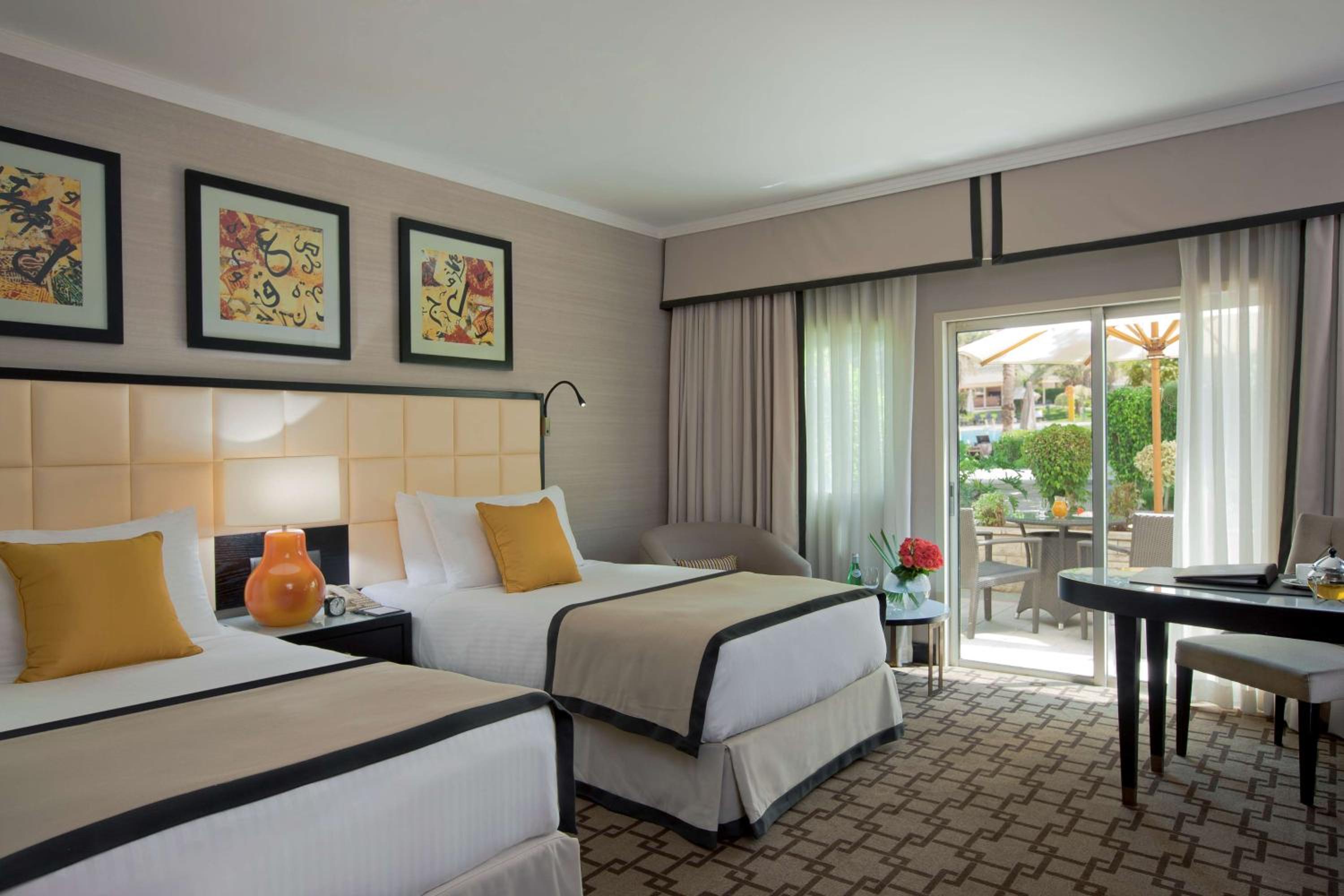 Twin Patio Room with Terrace Pool View