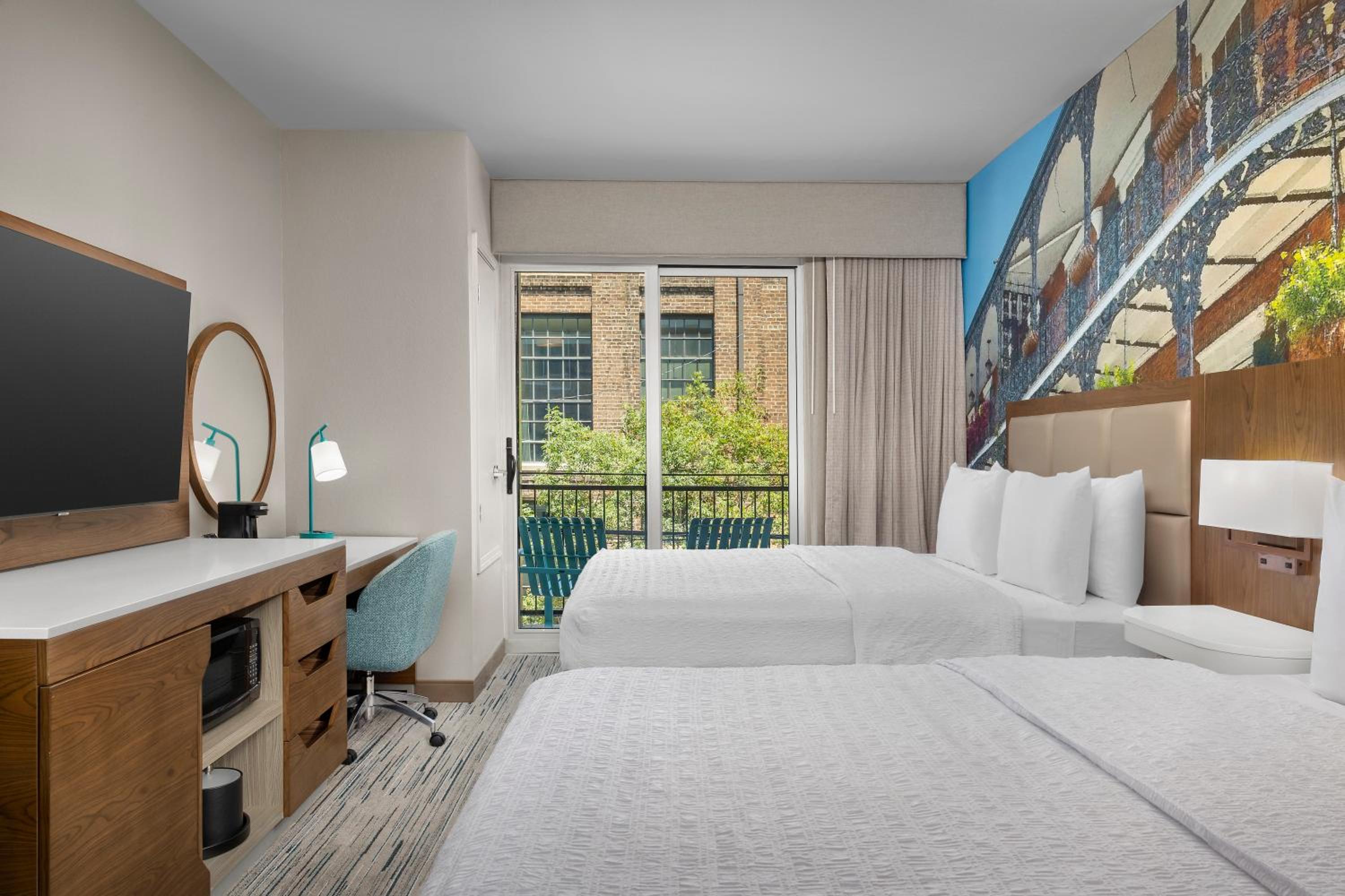 Queen Room with Two Queen Beds and Balcony - Hearing Accessible - Photo 1