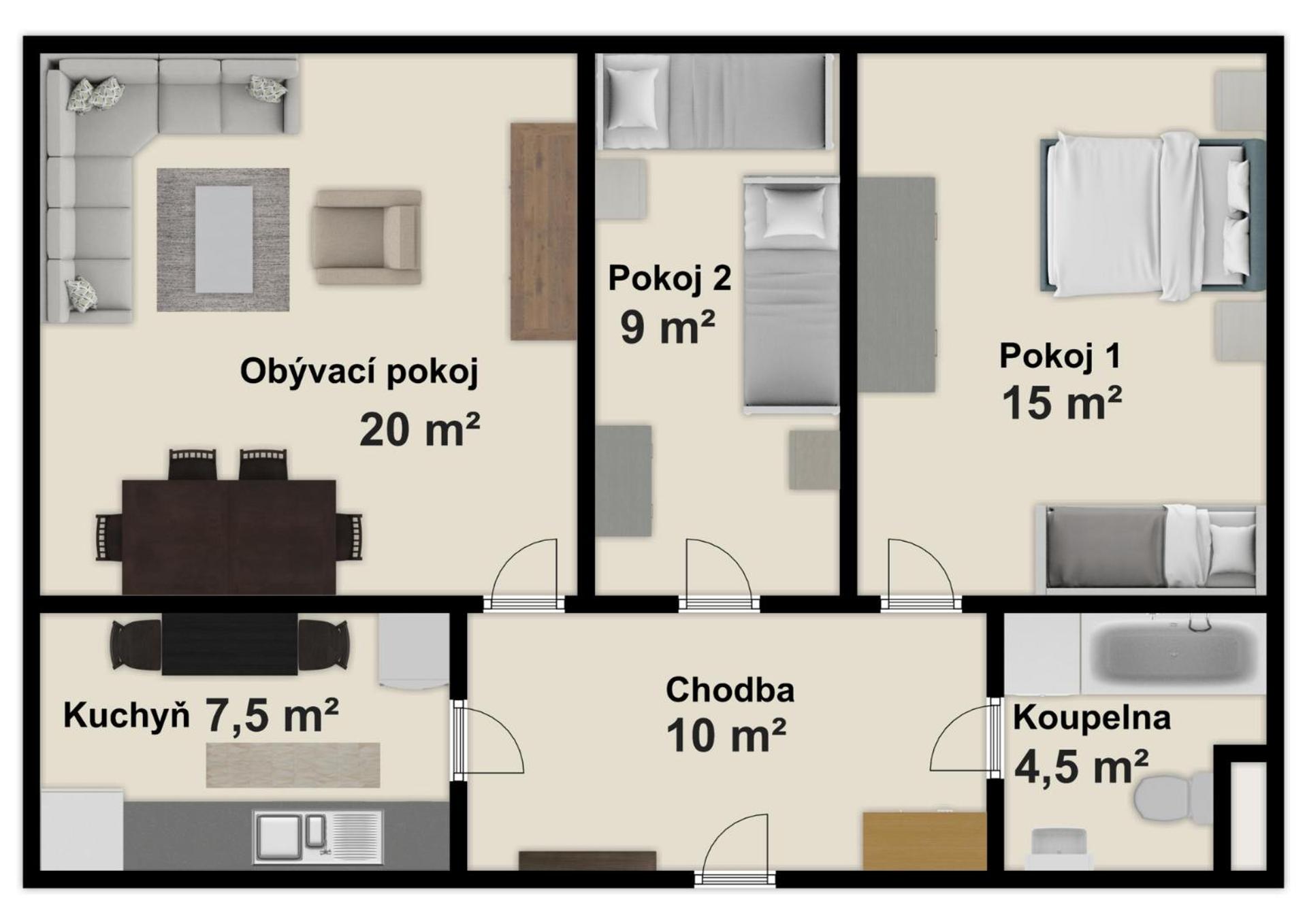 Two-Bedroom Apartment photo 2