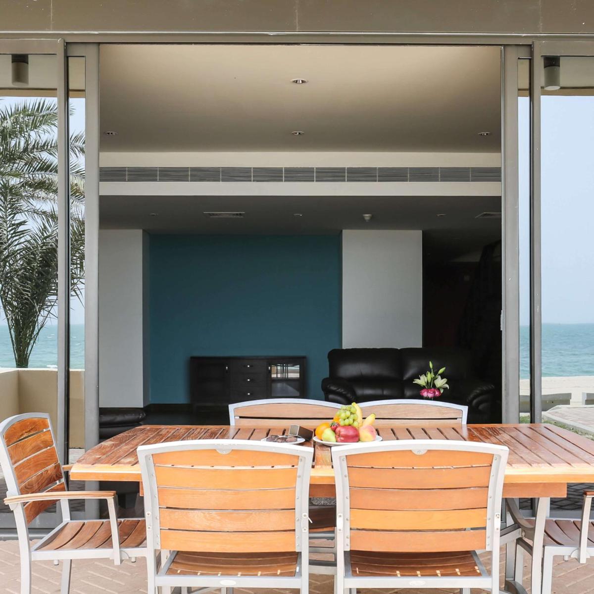outdoor BBQ area