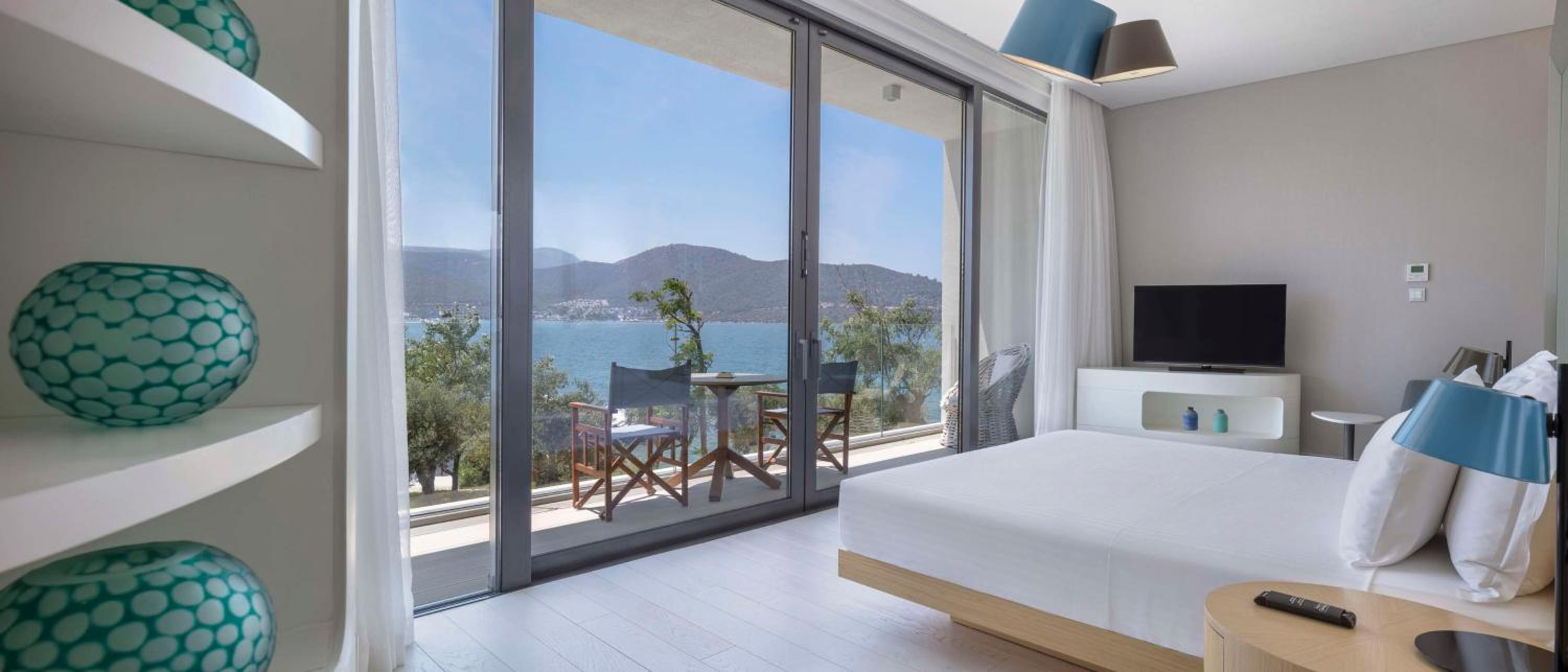 Chambre Lit King-Size Premium avec Balcon - Vue sur Mer