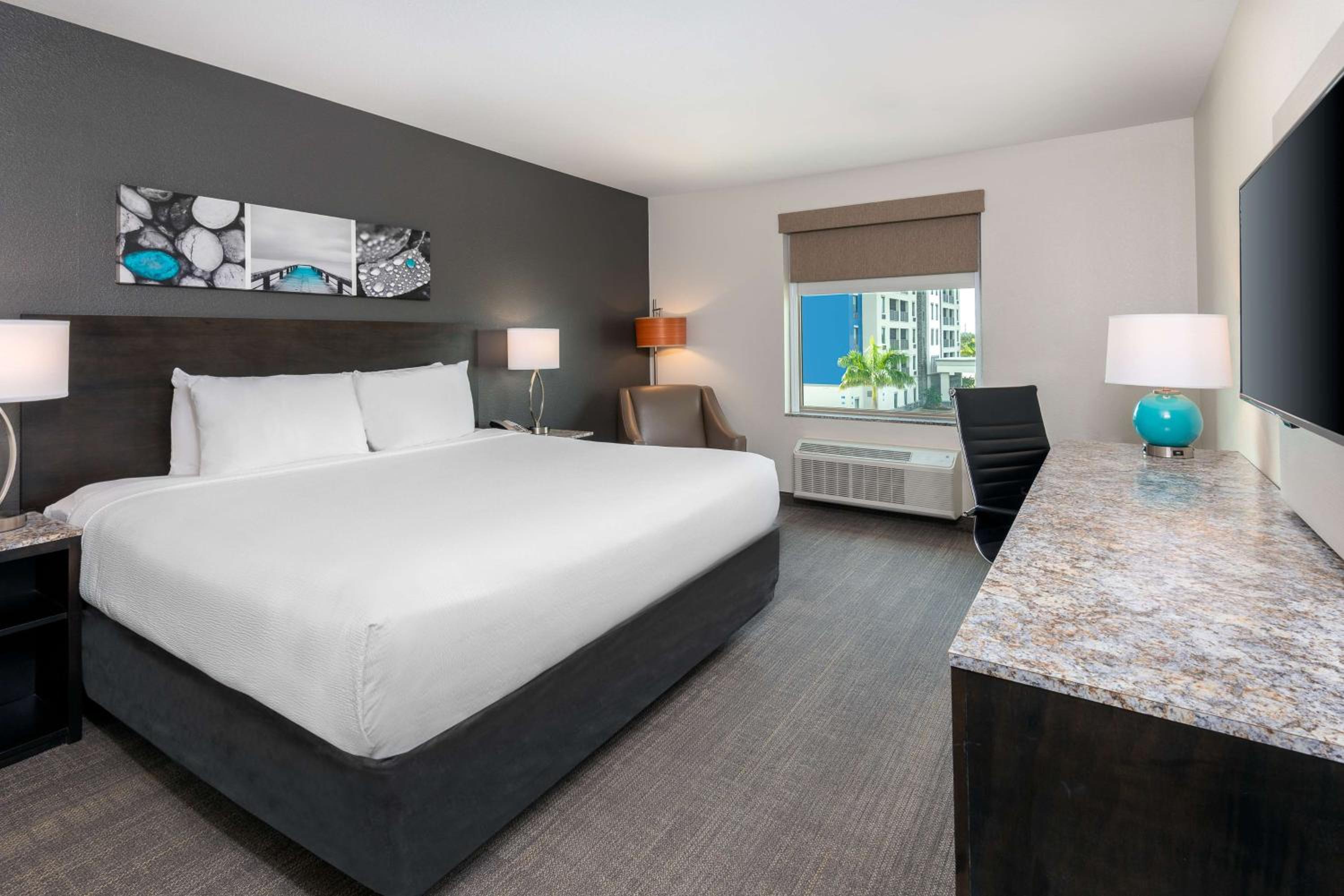 King Room with Mobility Accessible Roll-In Shower
