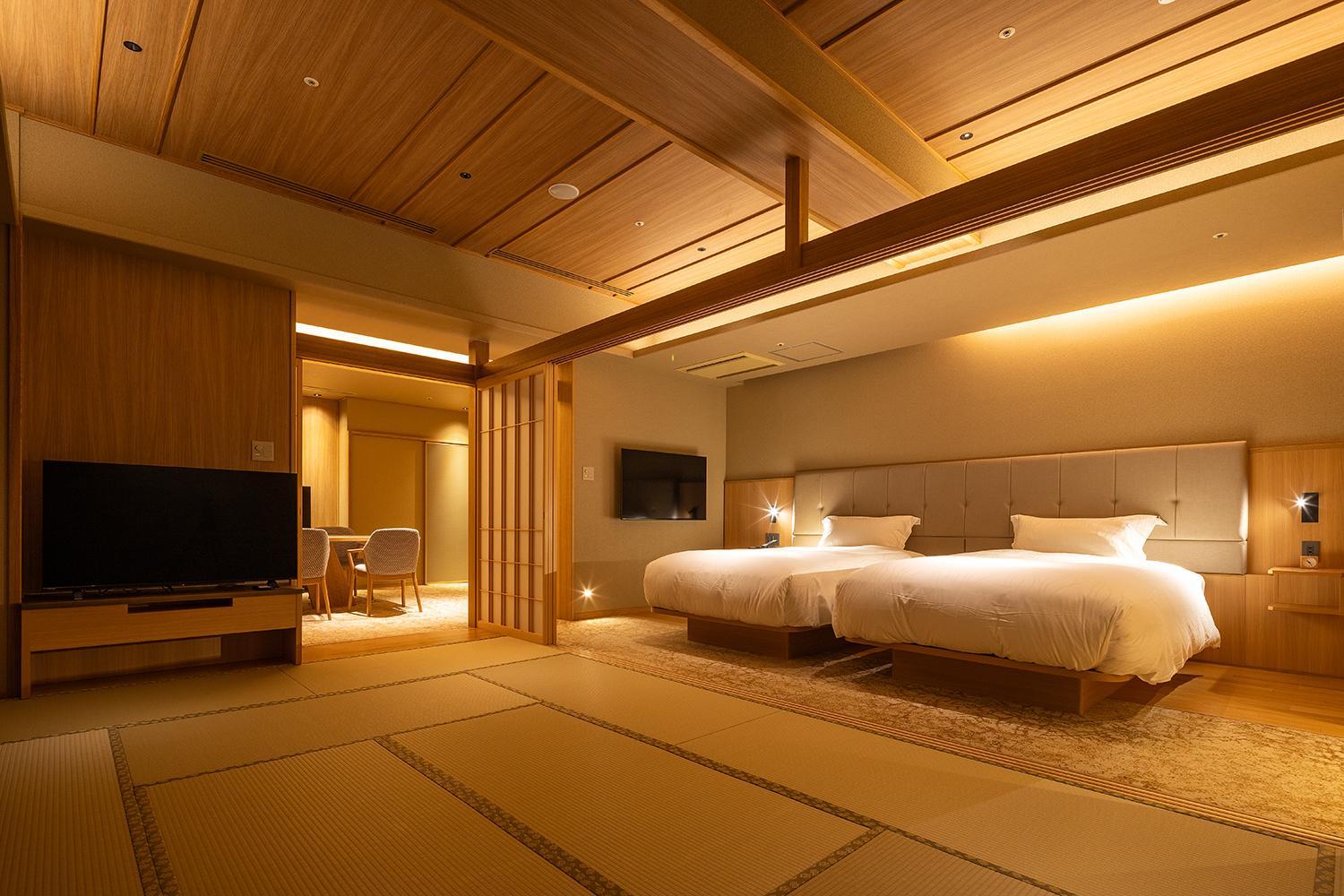 Japanese-Western Room with open-air bath TYPE B - Non-Smoking (9th Floor)
