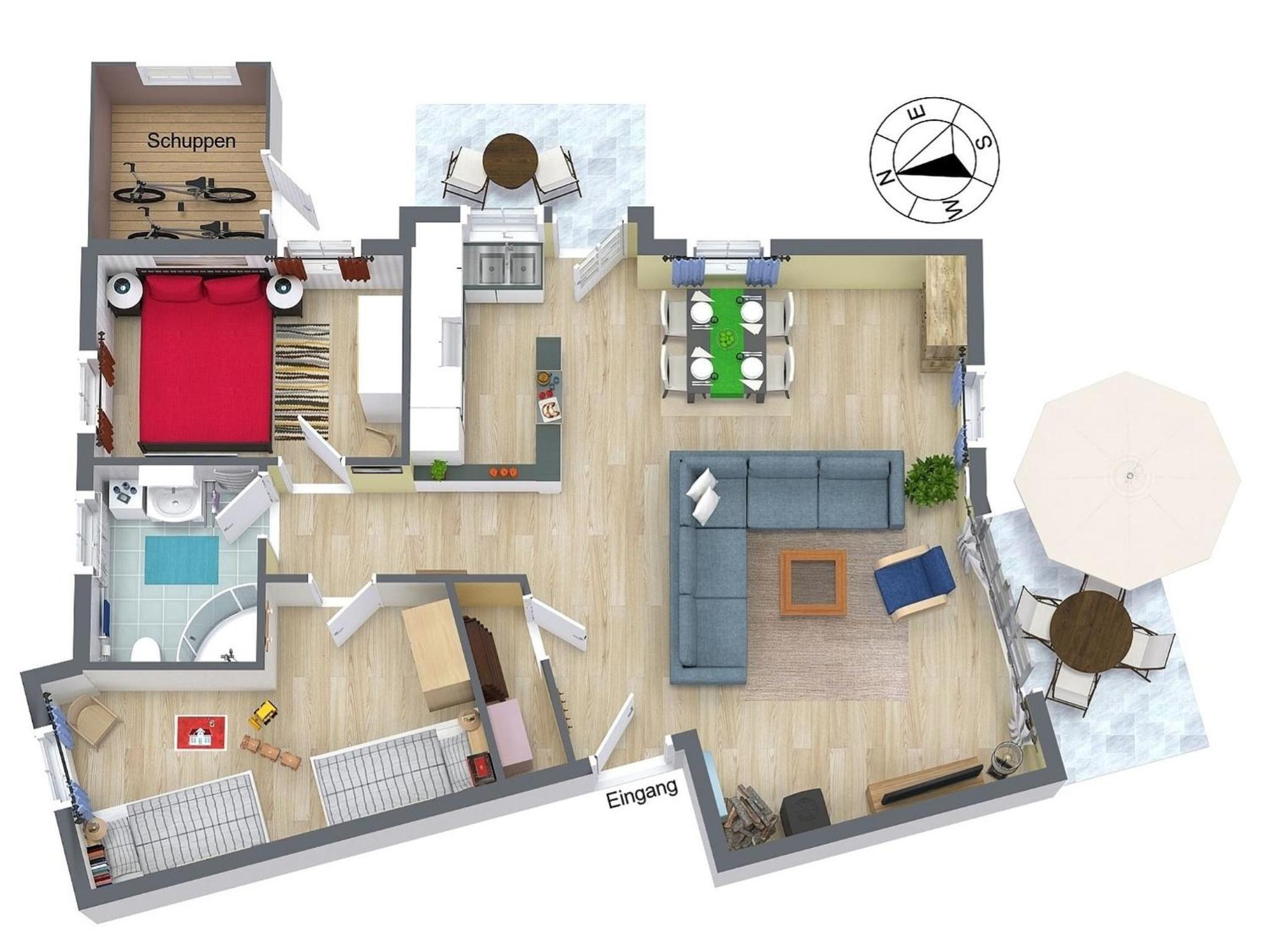 Two-Bedroom Apartment with Terrace photo 2