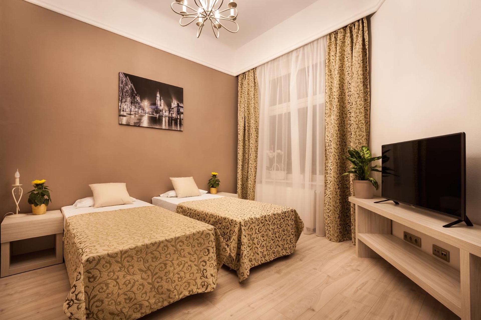 Studio Apartment with Single Beds