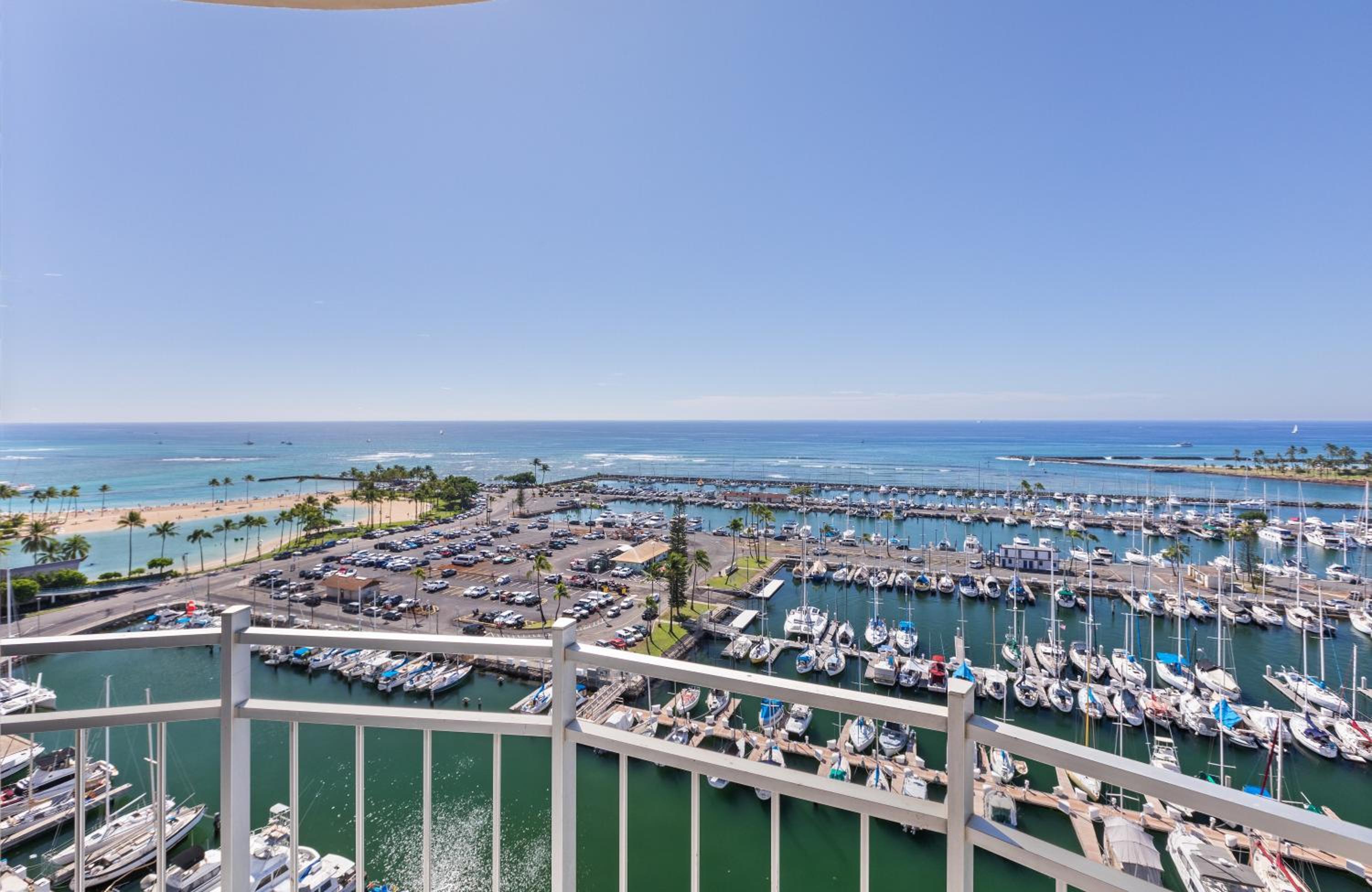 Ilikai Collection 12 Corner Oceanfront Condo with amazing views: One-Bedroom Apartment photo