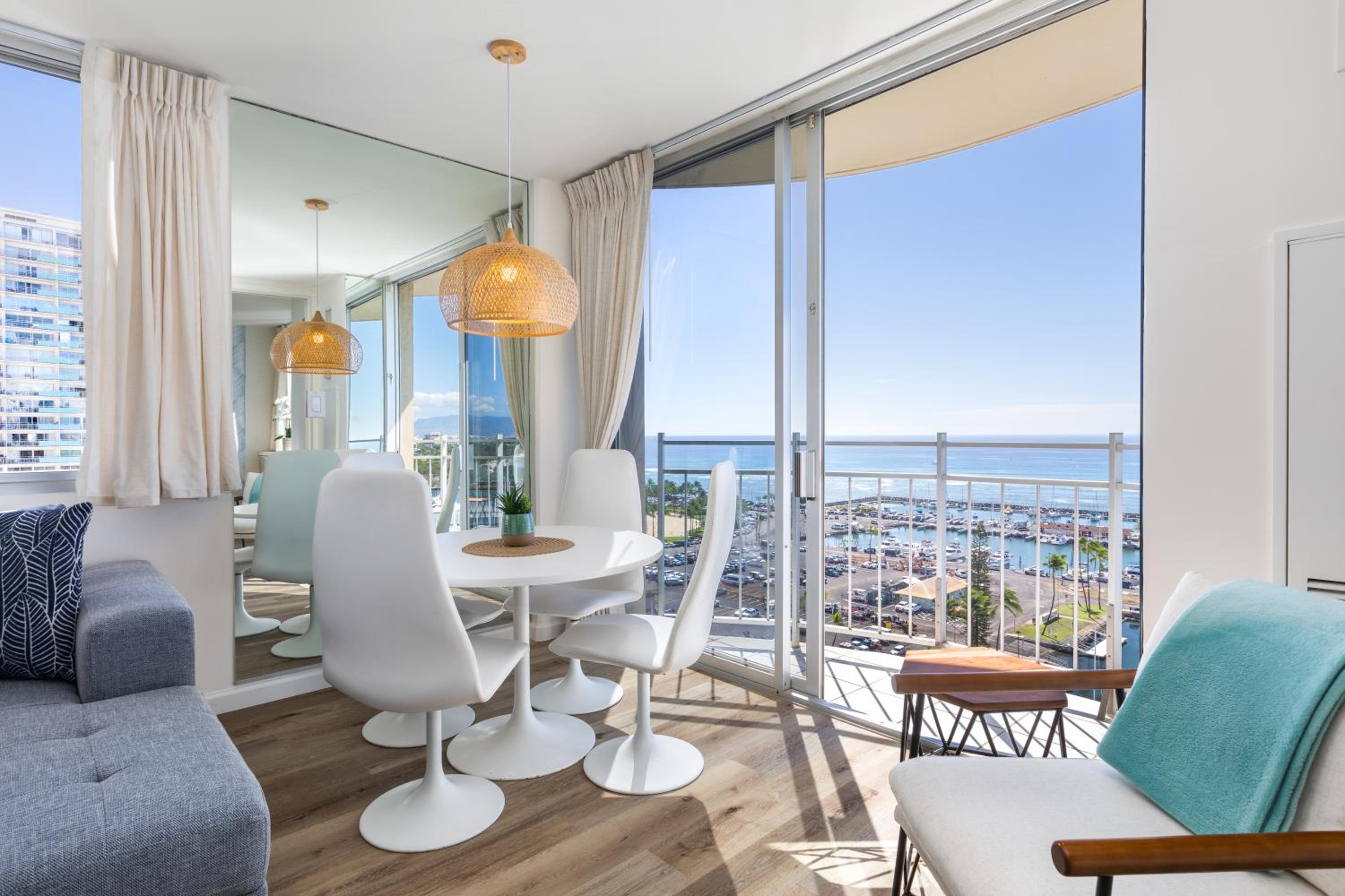 Ilikai Collection 12 Corner Oceanfront Condo with amazing views: One-Bedroom Apartment photo