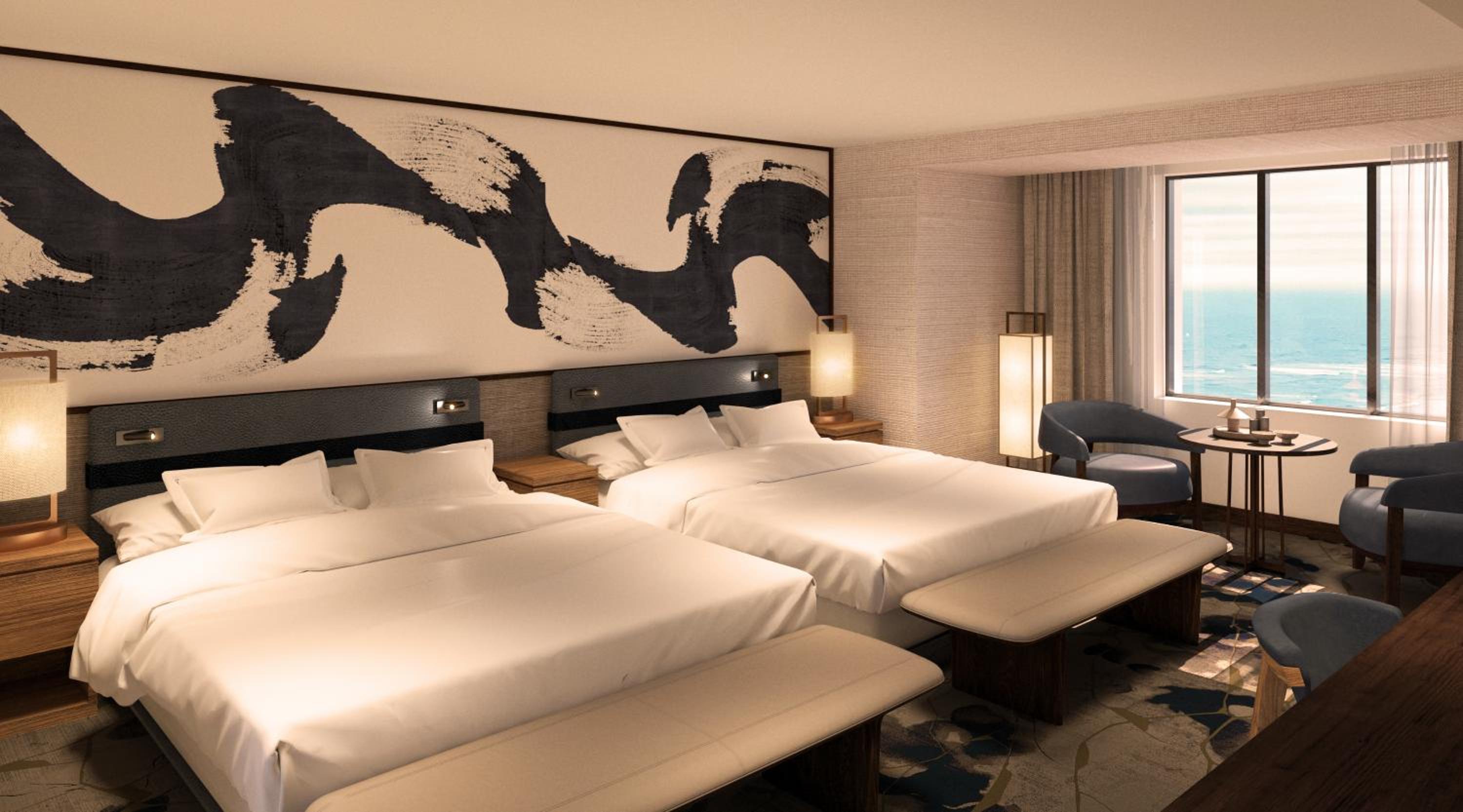 Nobu Premium Two Queen Ocean View Non-Smoking	 - Photo 1