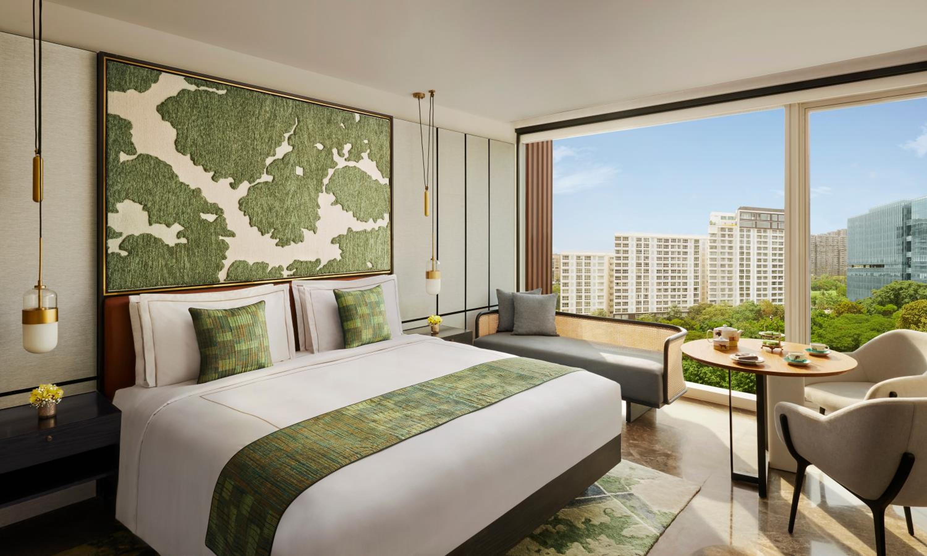 Taj Club King Bed with Complimentary One Way Airport Transfer , Evening Cocktail Hours and access to Taj Club Lounge
