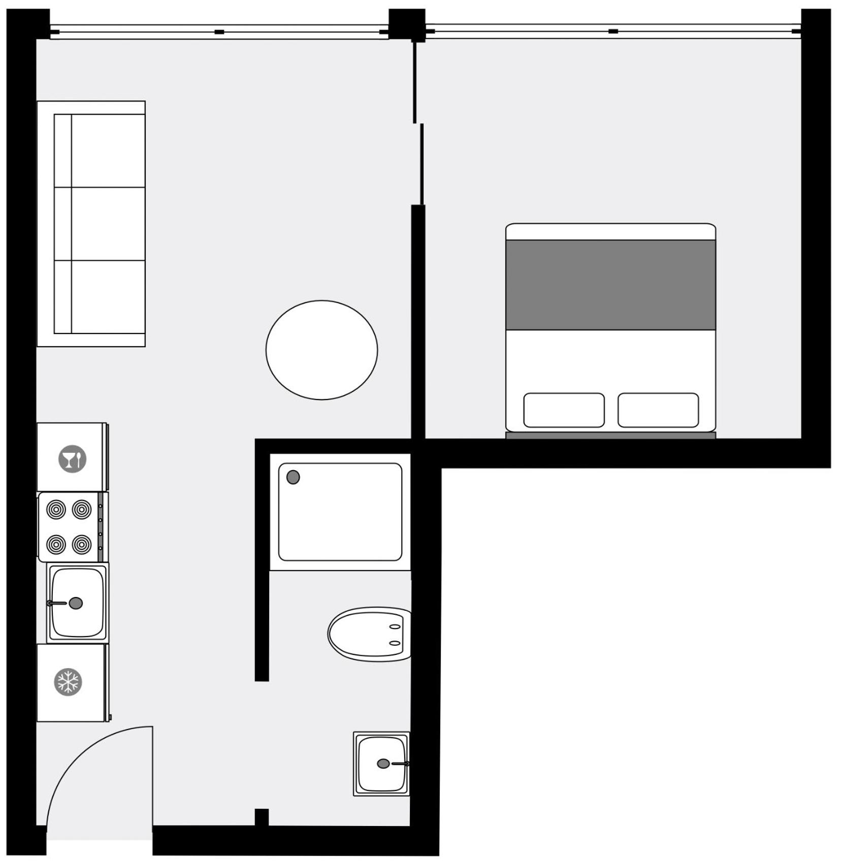 One-Bedroom Apartment photo 2