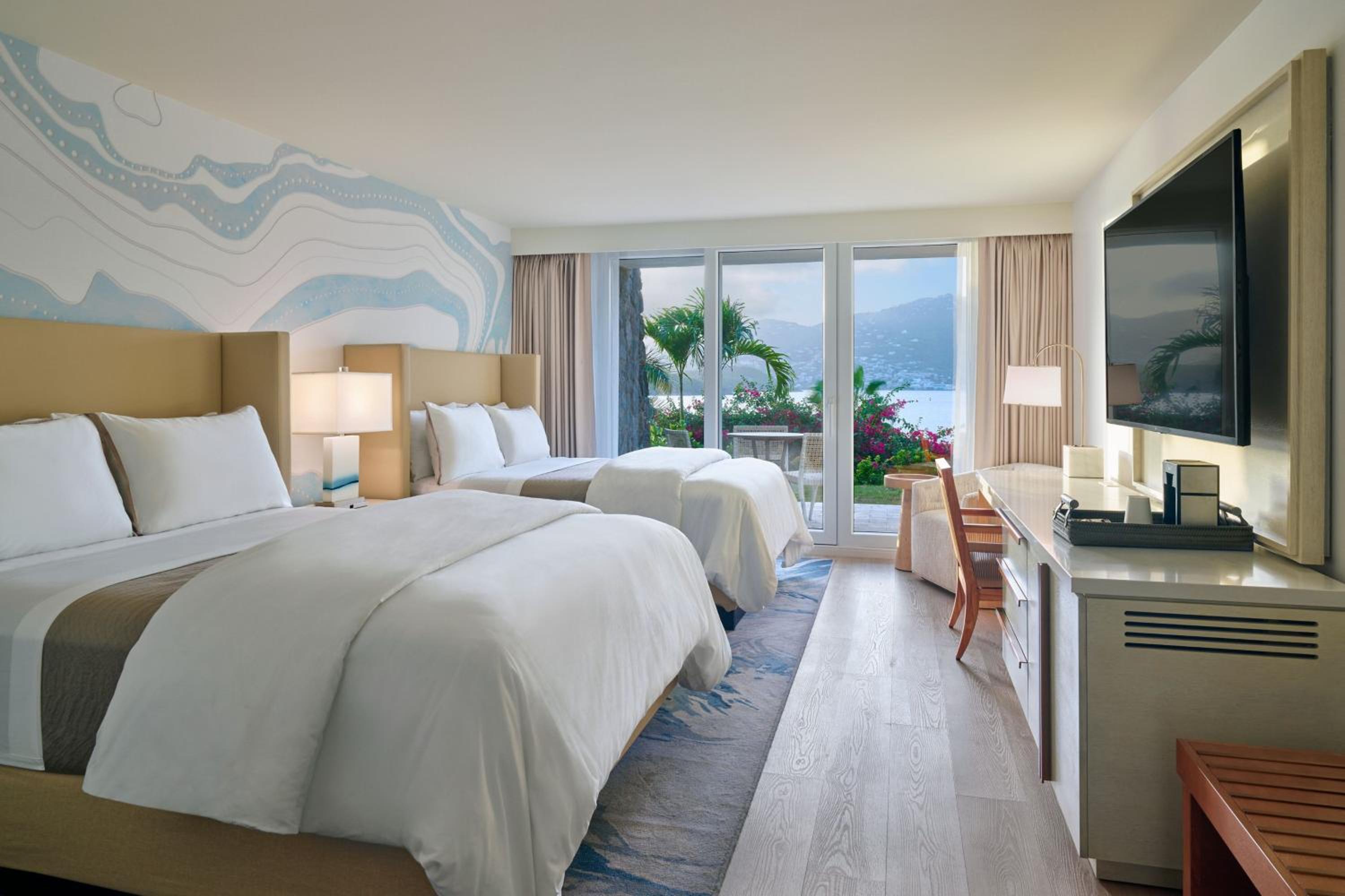 Queen Room with Two Queen Beds and Sofa Bed, Terrace and Ocean View - Photo 3