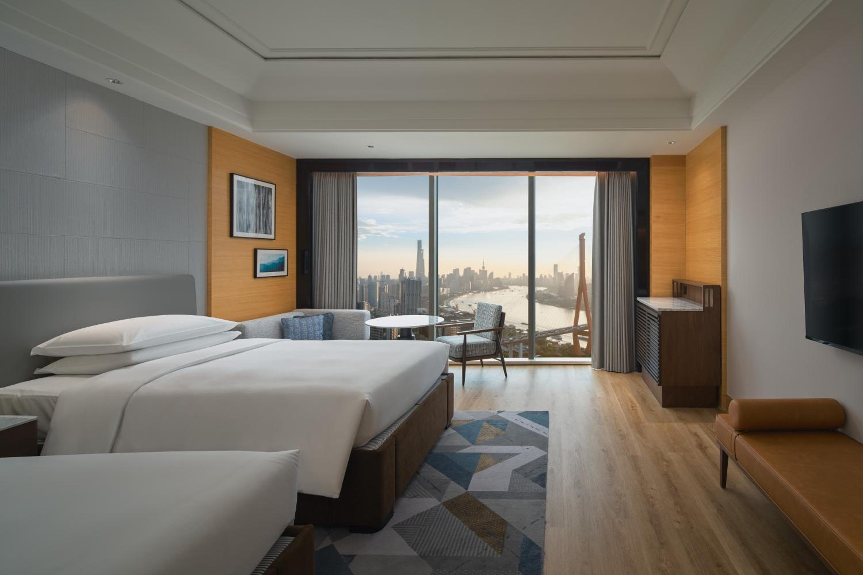 Superior Double Room with Two Double Beds and River View