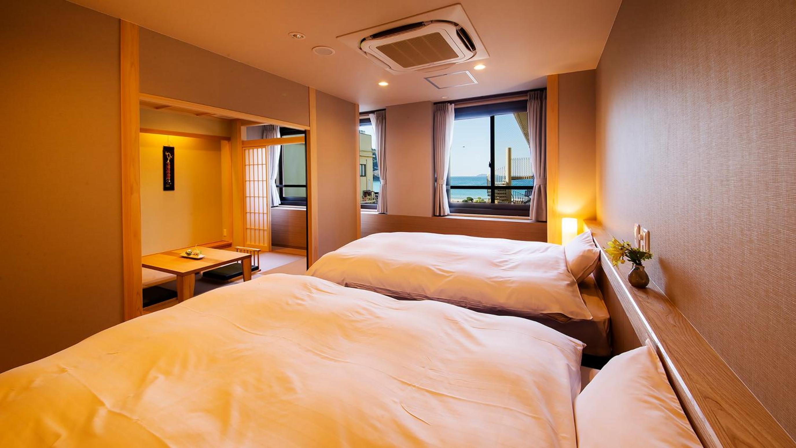Twin Room with Tatami Area and Private Sauna