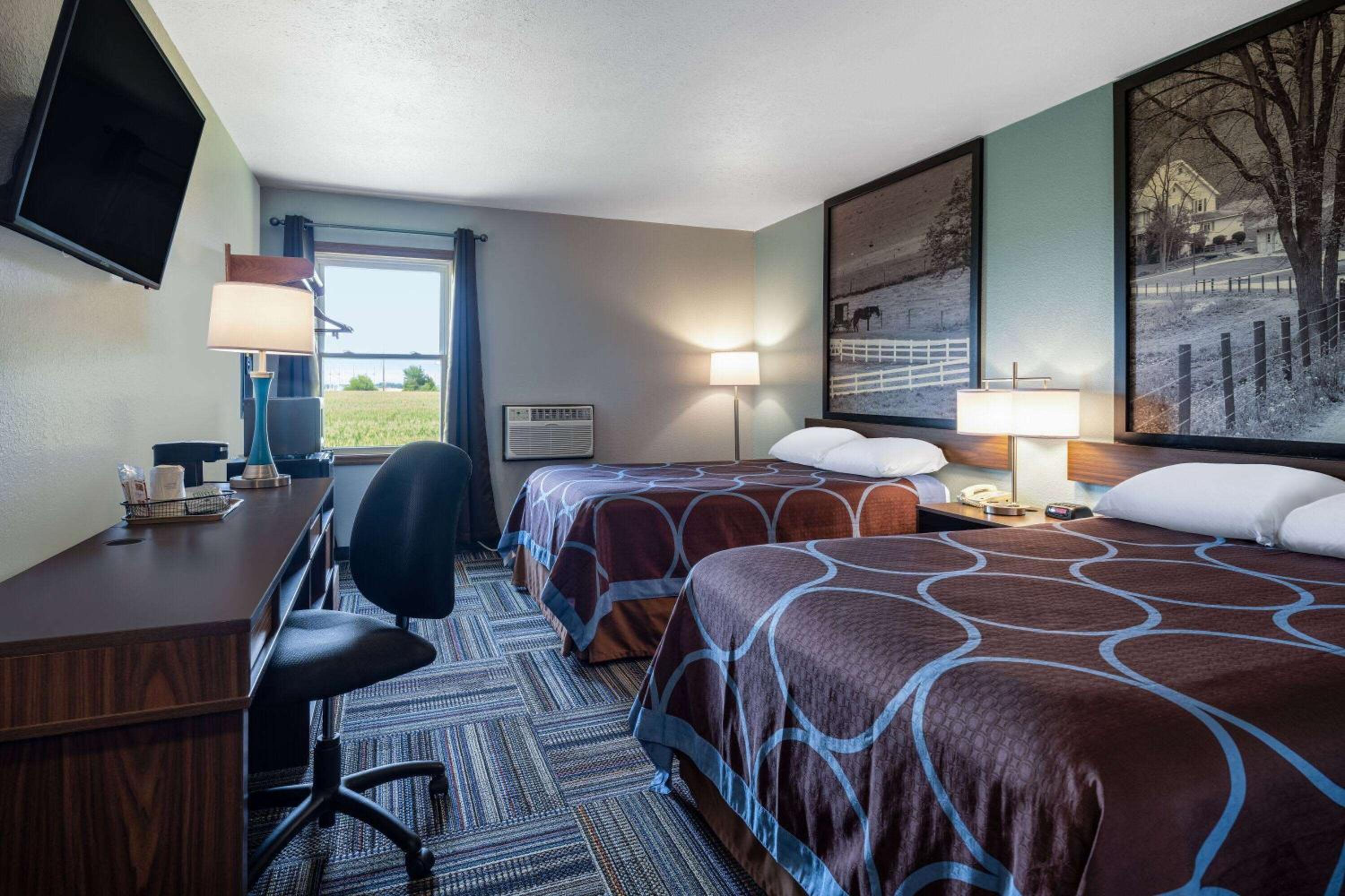 Deluxe Double Room with Two Double Beds - Non-Smoking