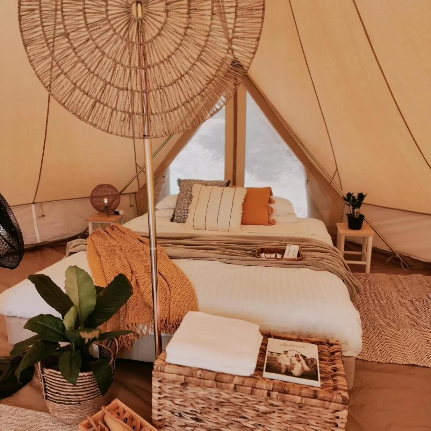 Glamping Tent - for children 5 years and over and NOT Pet Friendly