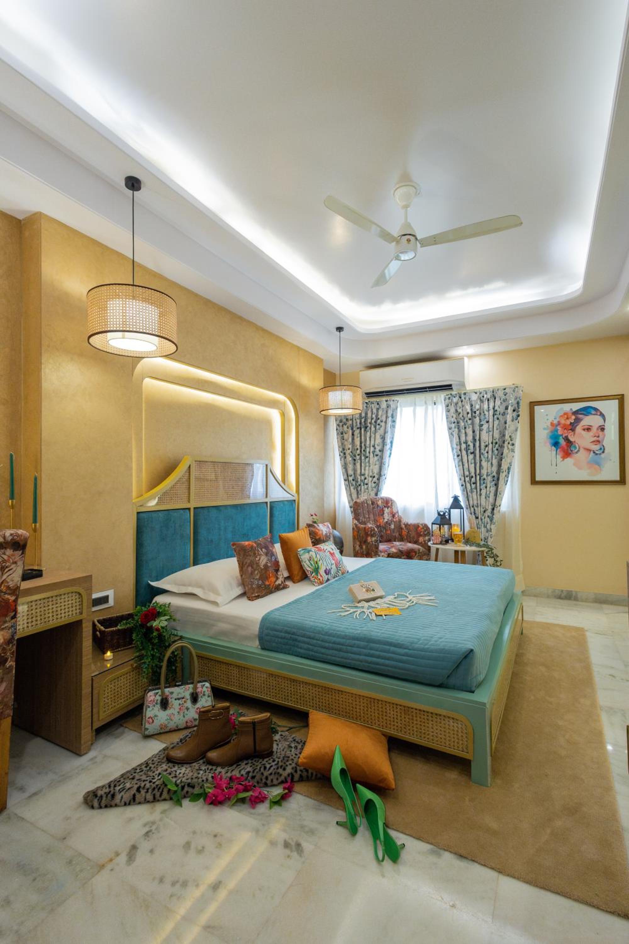 Bohemian Theme Room with Artistic Rattan décor and Designer Washroom: Enjoy 10% off on - F&B, Spa, car Hire, Complimentary Welcome Drink & Hi-Tea, Candlelight Dinner & Room Decoration Available  - Photo 6