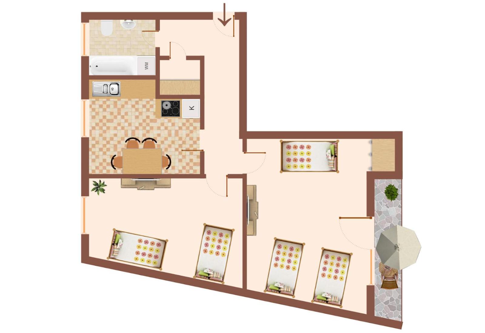Two-Bedroom Apartment photo 2