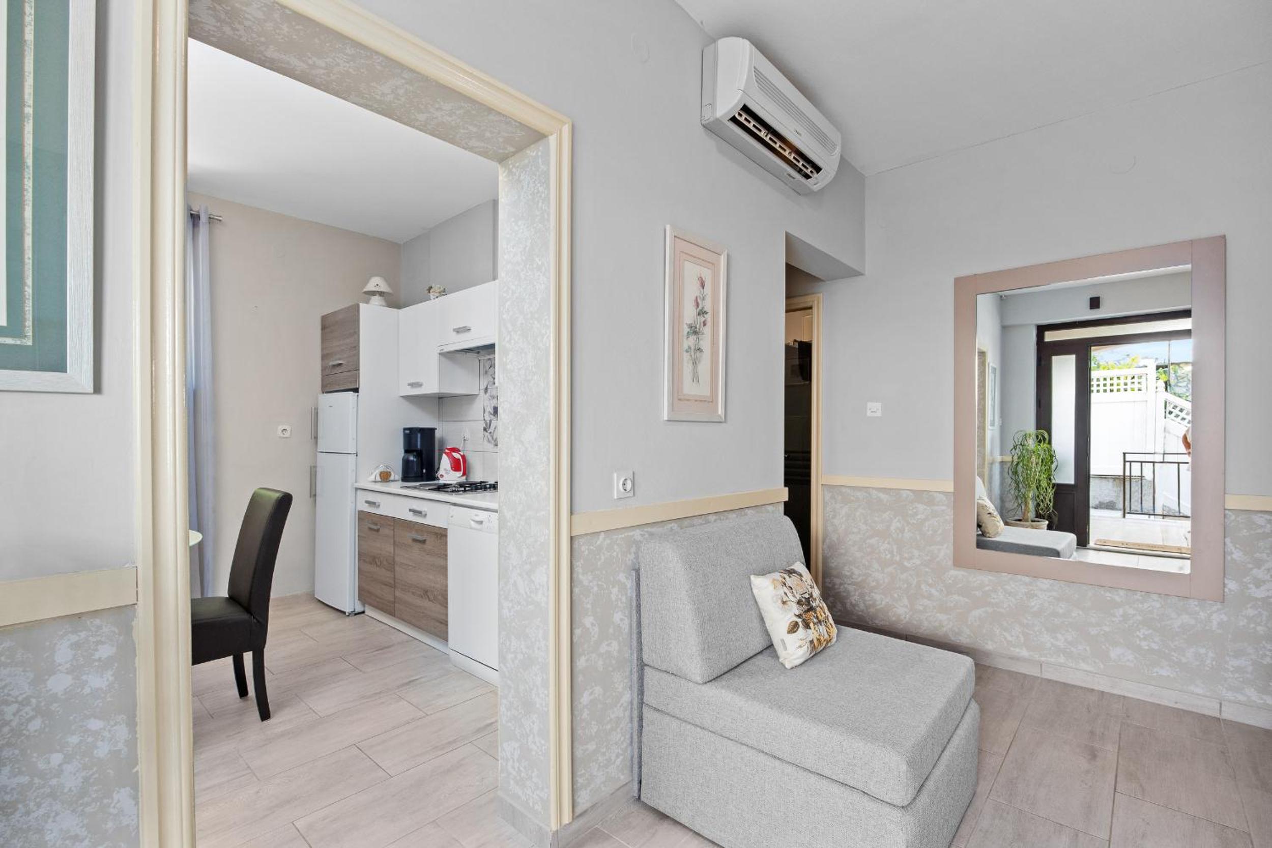 Two bedroom apartment with sea / city view