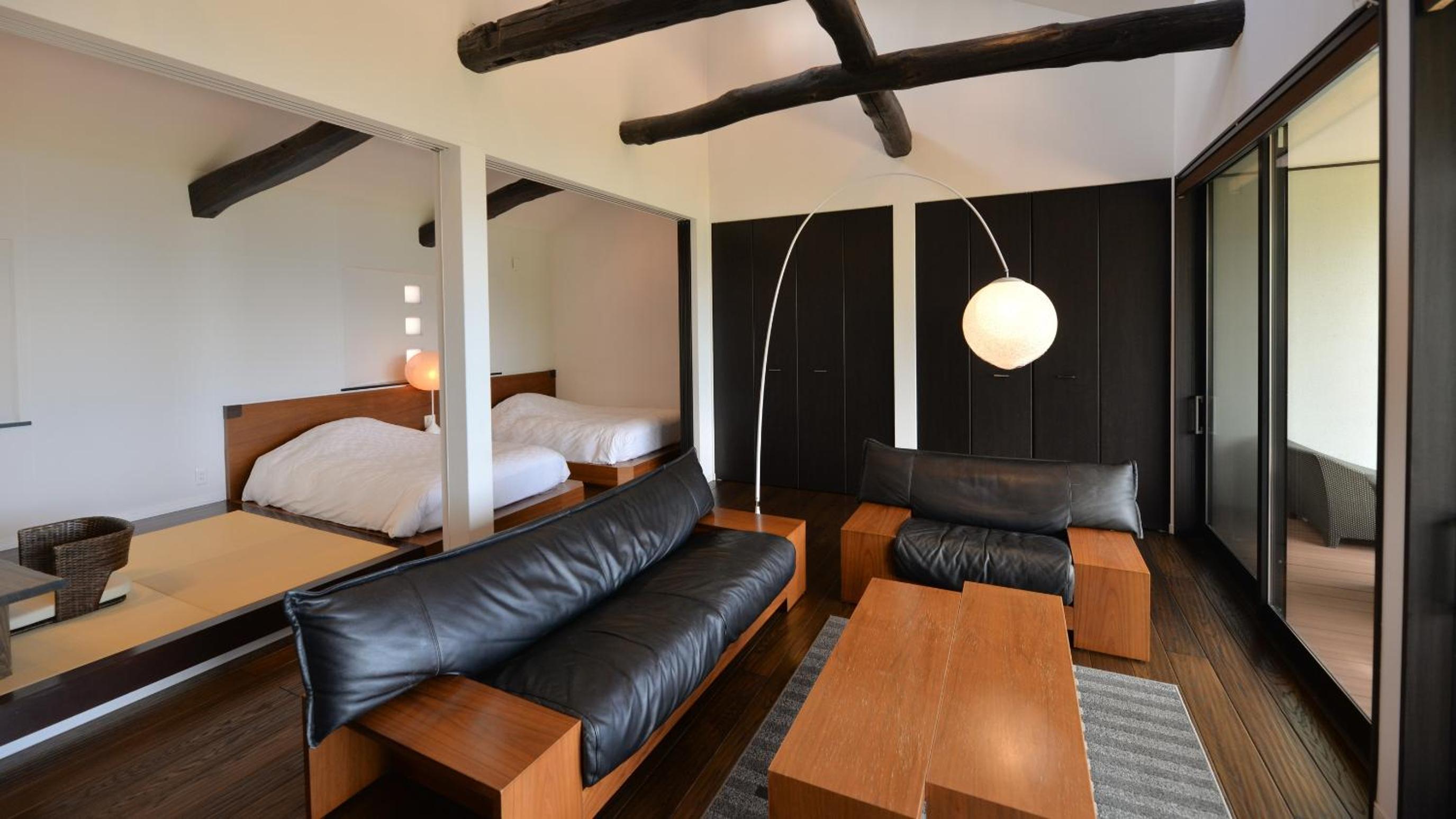 Twin Room with Tatami Area and Open-Air Hot Spring Bath, Mt,Fuji View【Yama no ne】 - Photo 2