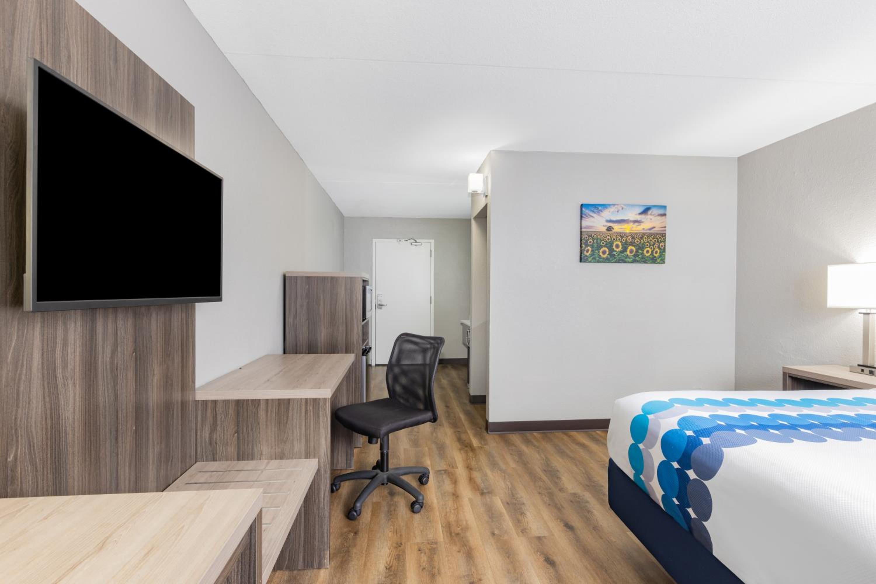 1 King Bed, Deluxe Mobility/Hearing Accessible Room, Roll-In Shower, Non-Smoking - Photo 2