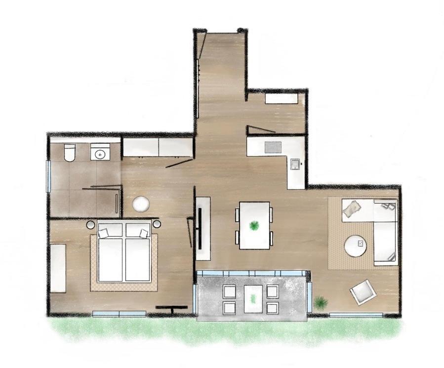 Apartment 2 with south-facing terrace and garden photo 3