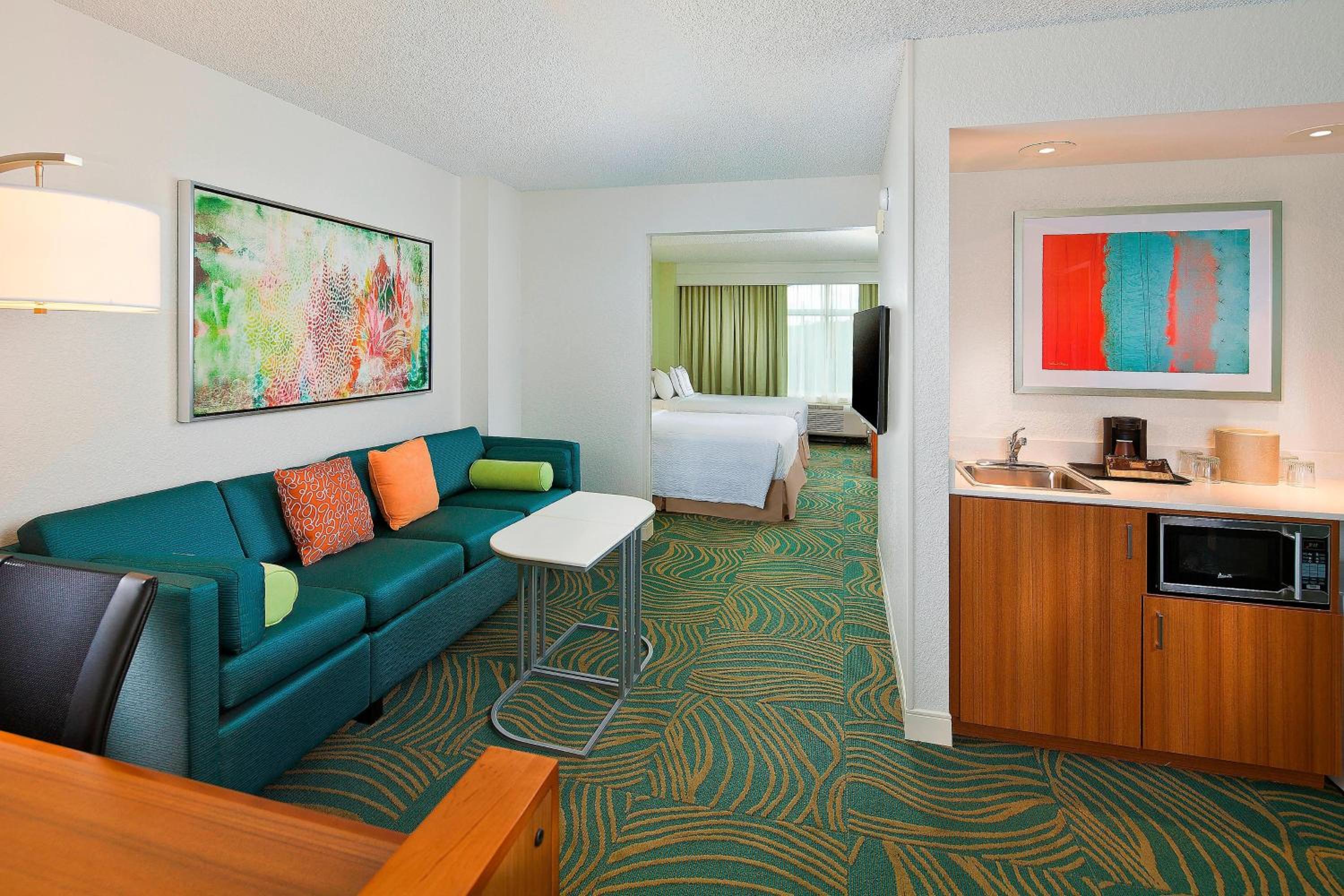 Double Room with Two Double Beds and Pool View