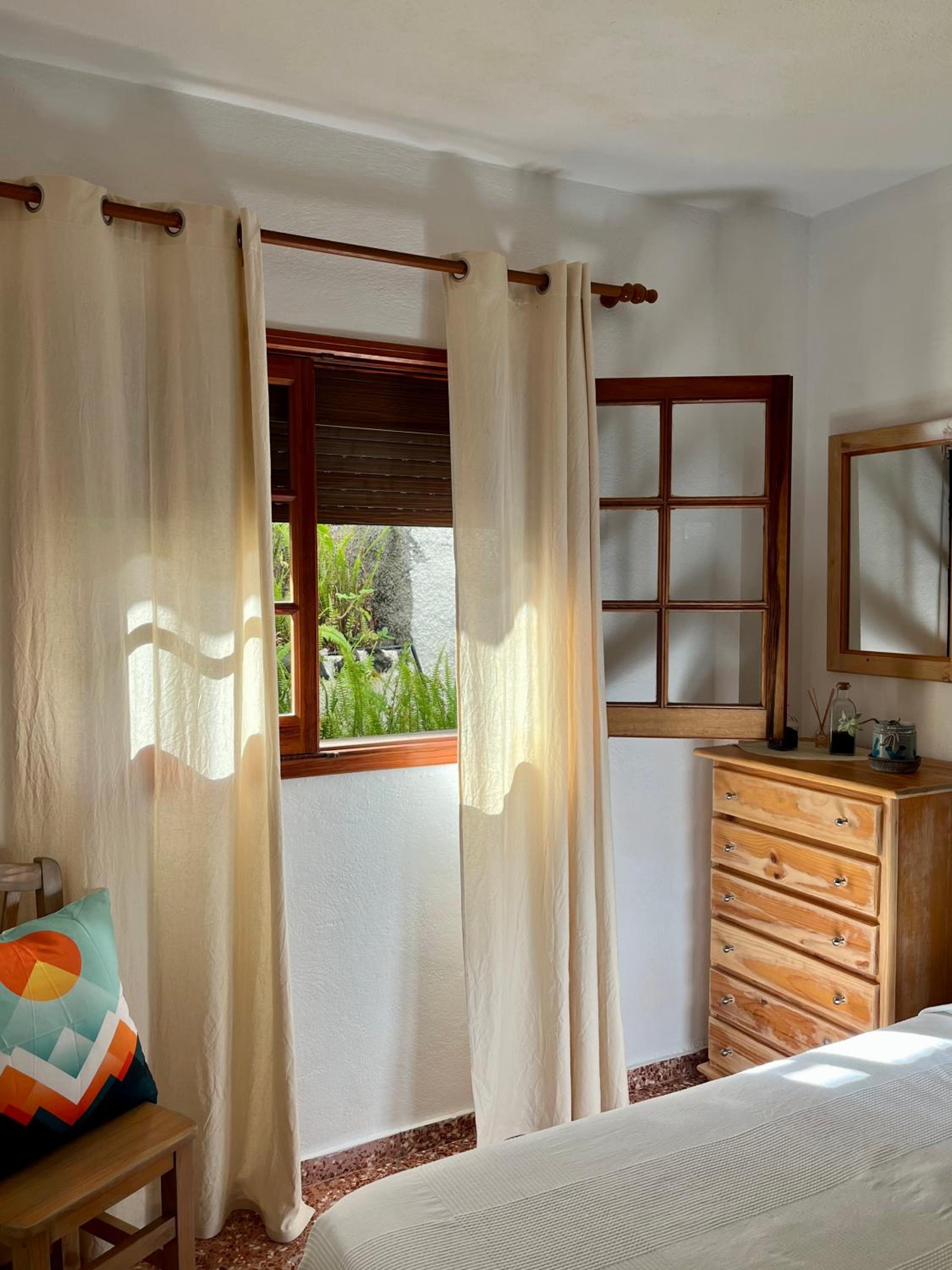 Apartamento con vista al jardín