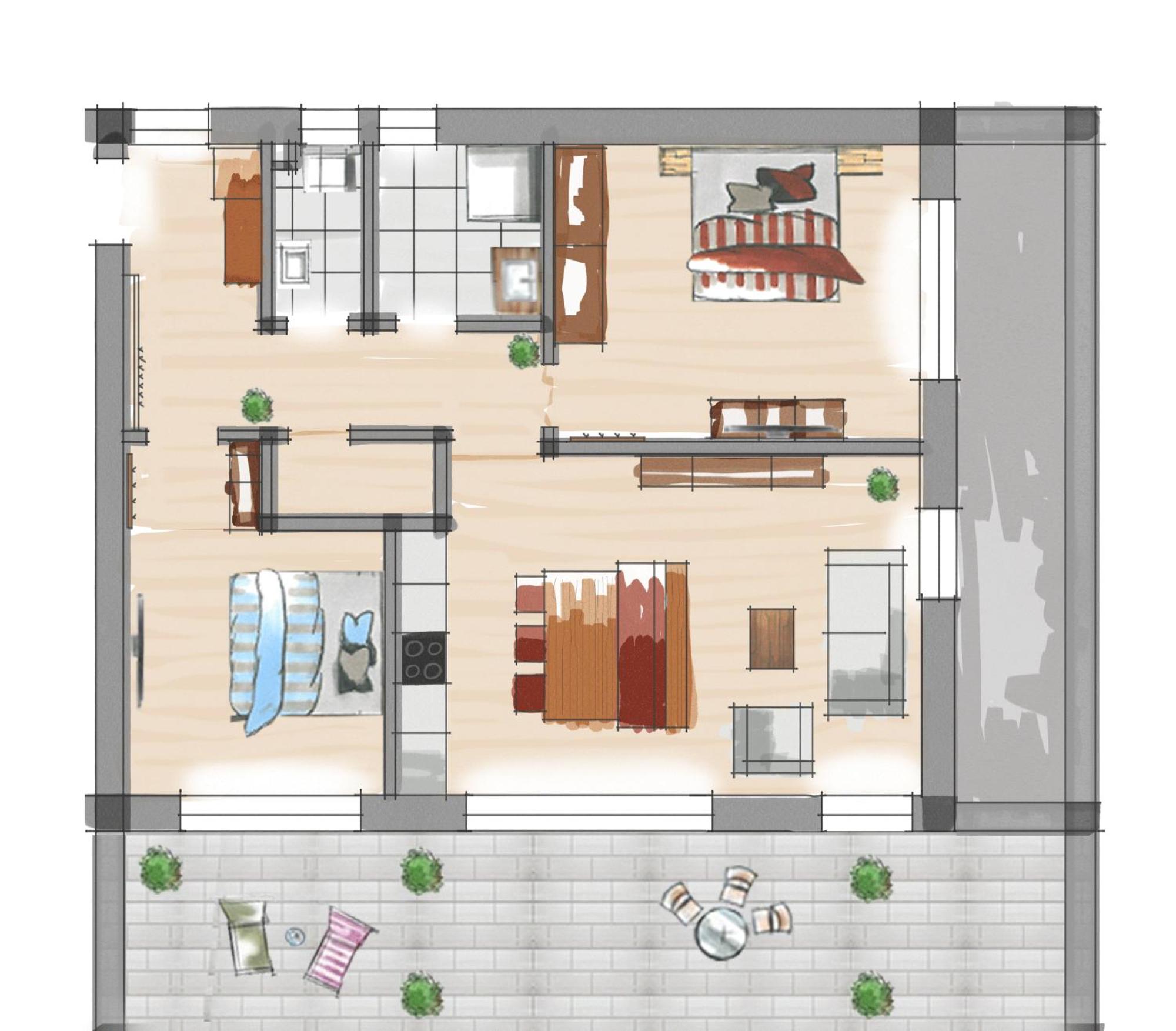 Apartment with Terrace photo 2