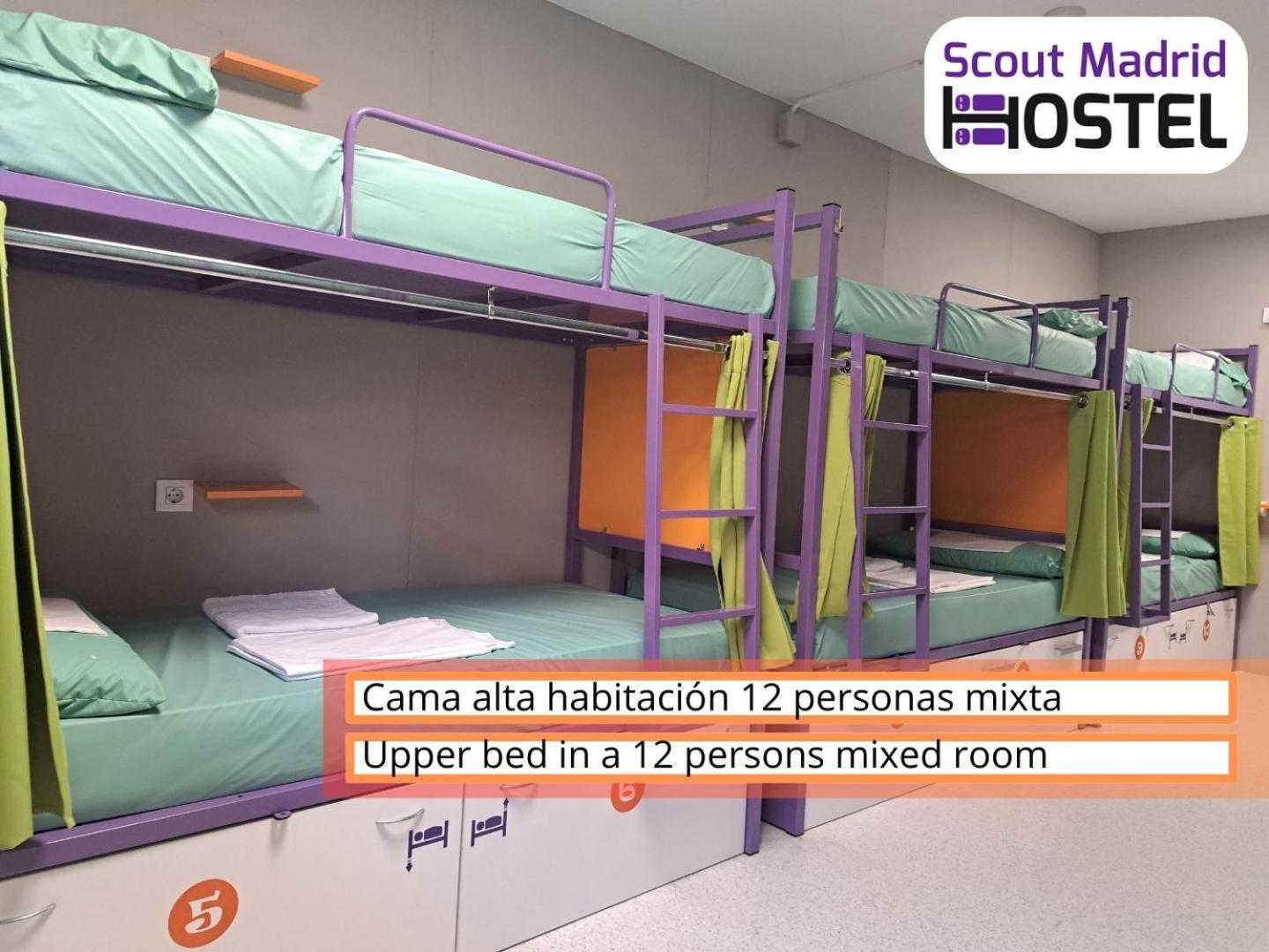 Bed in 12-Bed Mixed Dormitory Room with Shared Bathroom photo 2