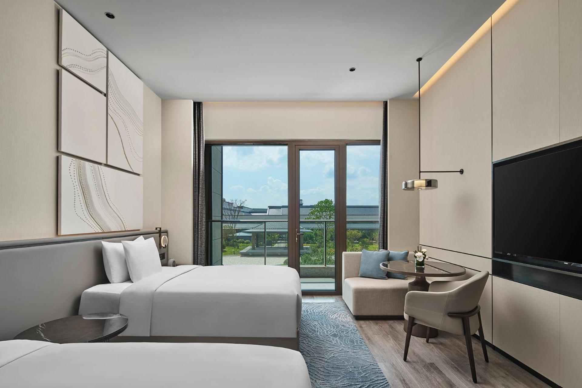 Standard Double Room with Two Double Beds and Garden View