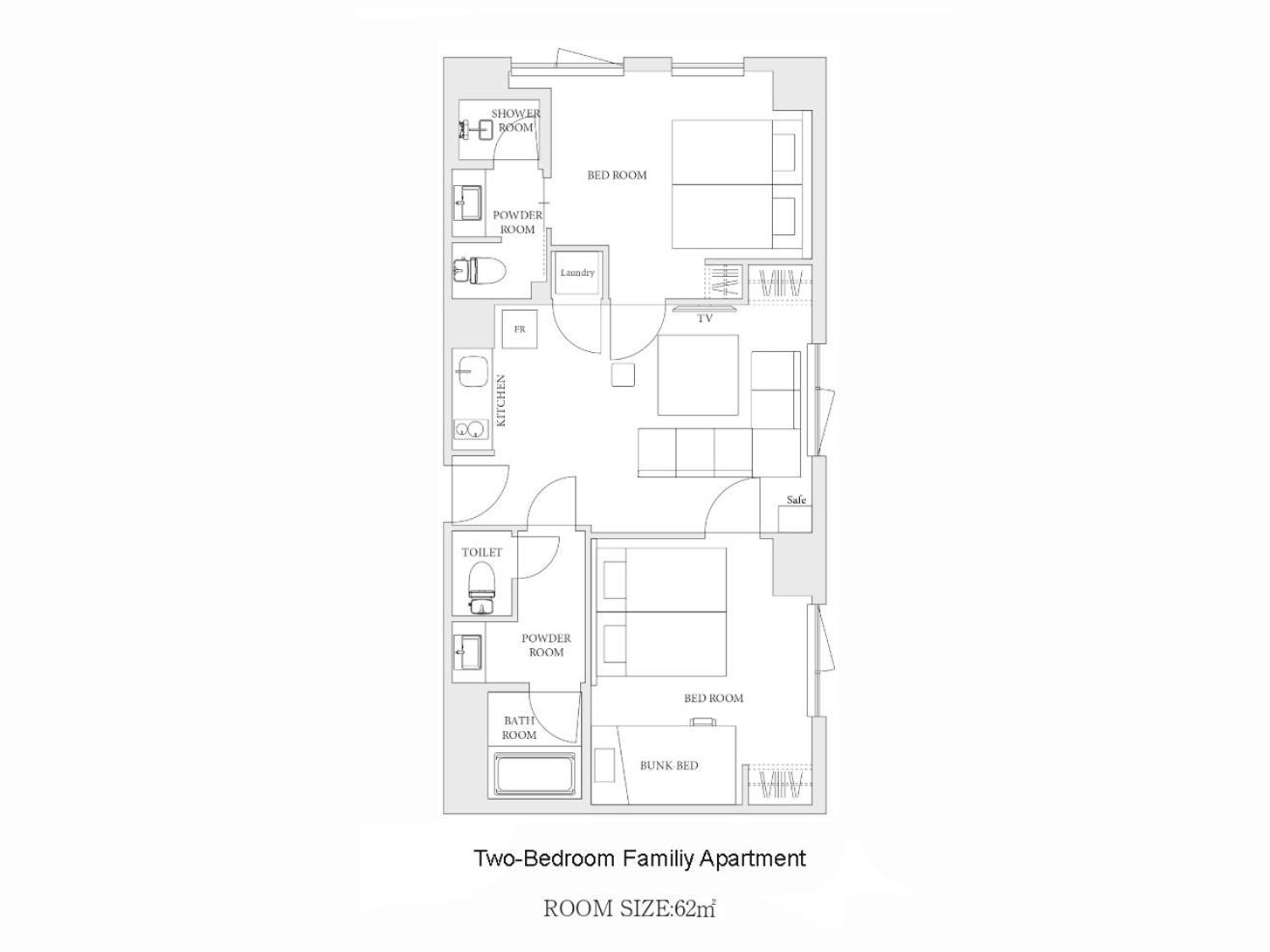 Two-Bedroom Family Suite