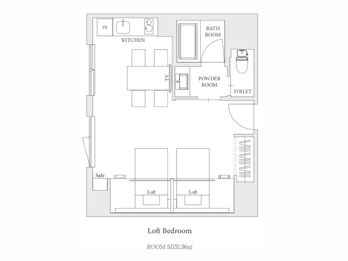 Loft Bed Apartment thumbnail 6