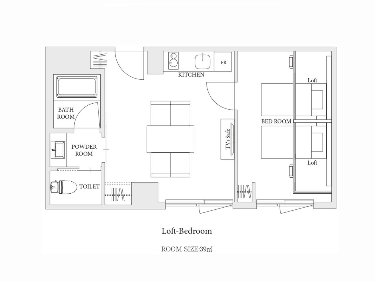 Loft Bed Apartment thumbnail 5