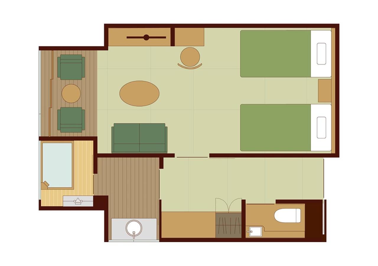 Standard Twin Room with Hot Spring Bath - Photo 3