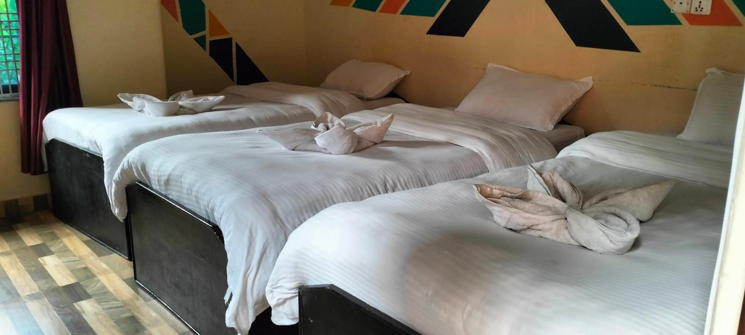 Single Bed In Male Dormitory Room