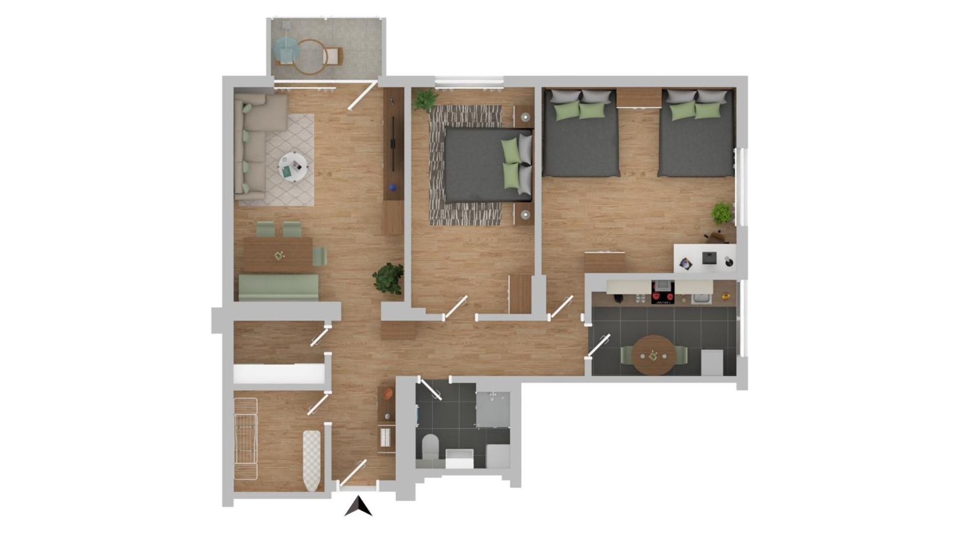 Two-Bedroom Apartment photo 3